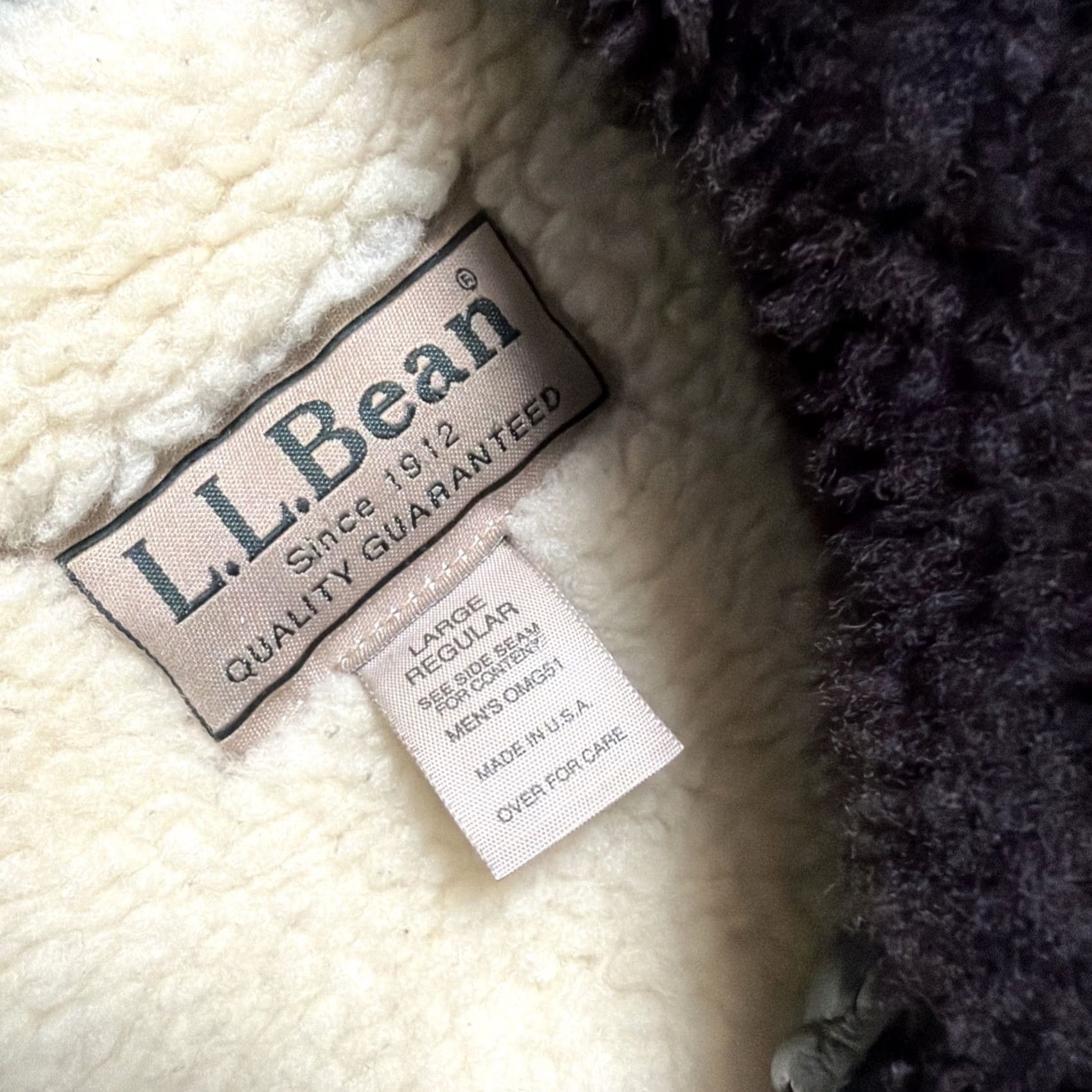 Vintage LL Bean G-1 Goatskin Leather Military Bomber Flight Wool Jacket Made USA L EUC - Brown Size US L / EU 52-54 / 3 - 7 Thumbnail
