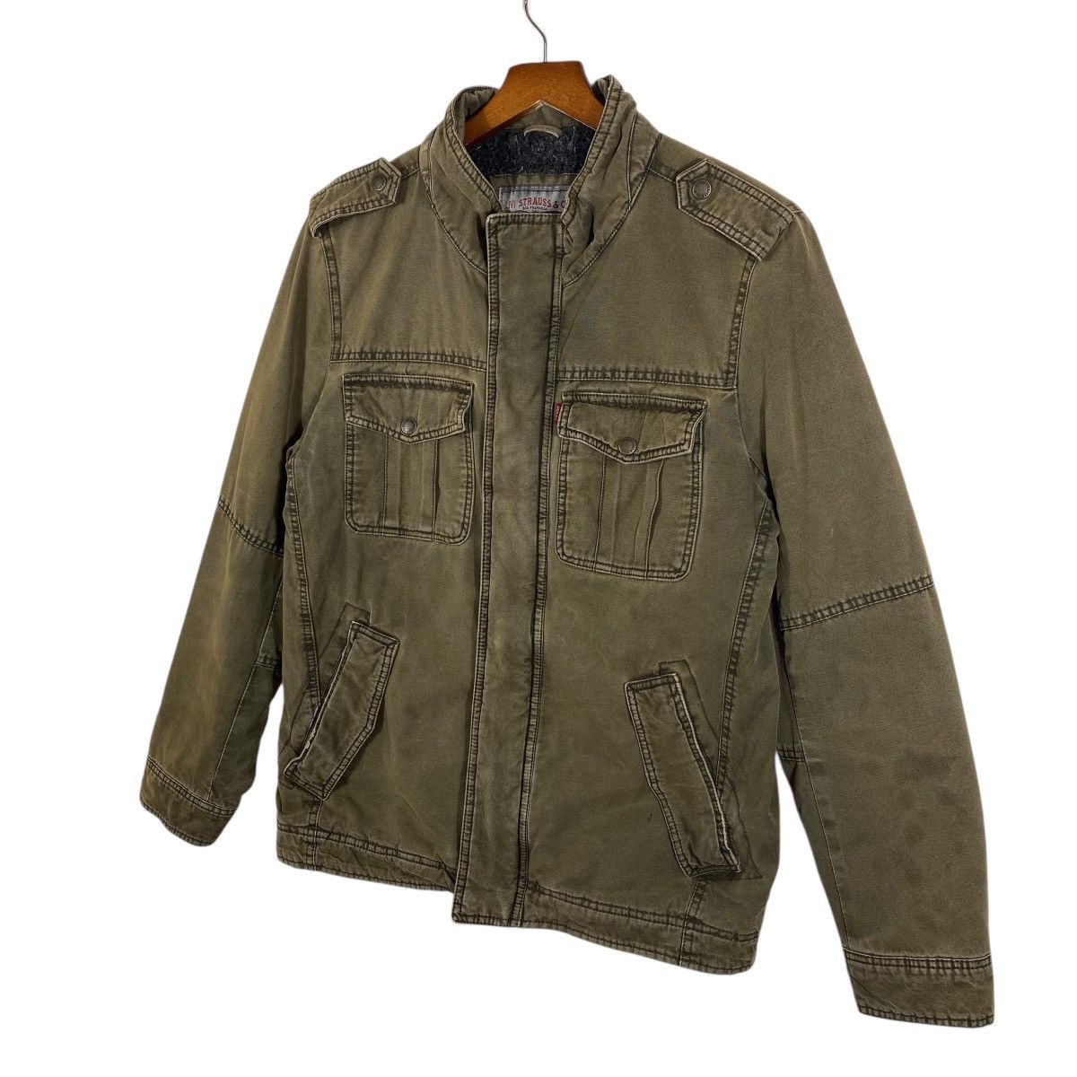 Levi's Levi's Utility Full Zip Brown Sherpa Lined Outerwear Size US S / EU 44-46 / 1 - 2 Thumbnail