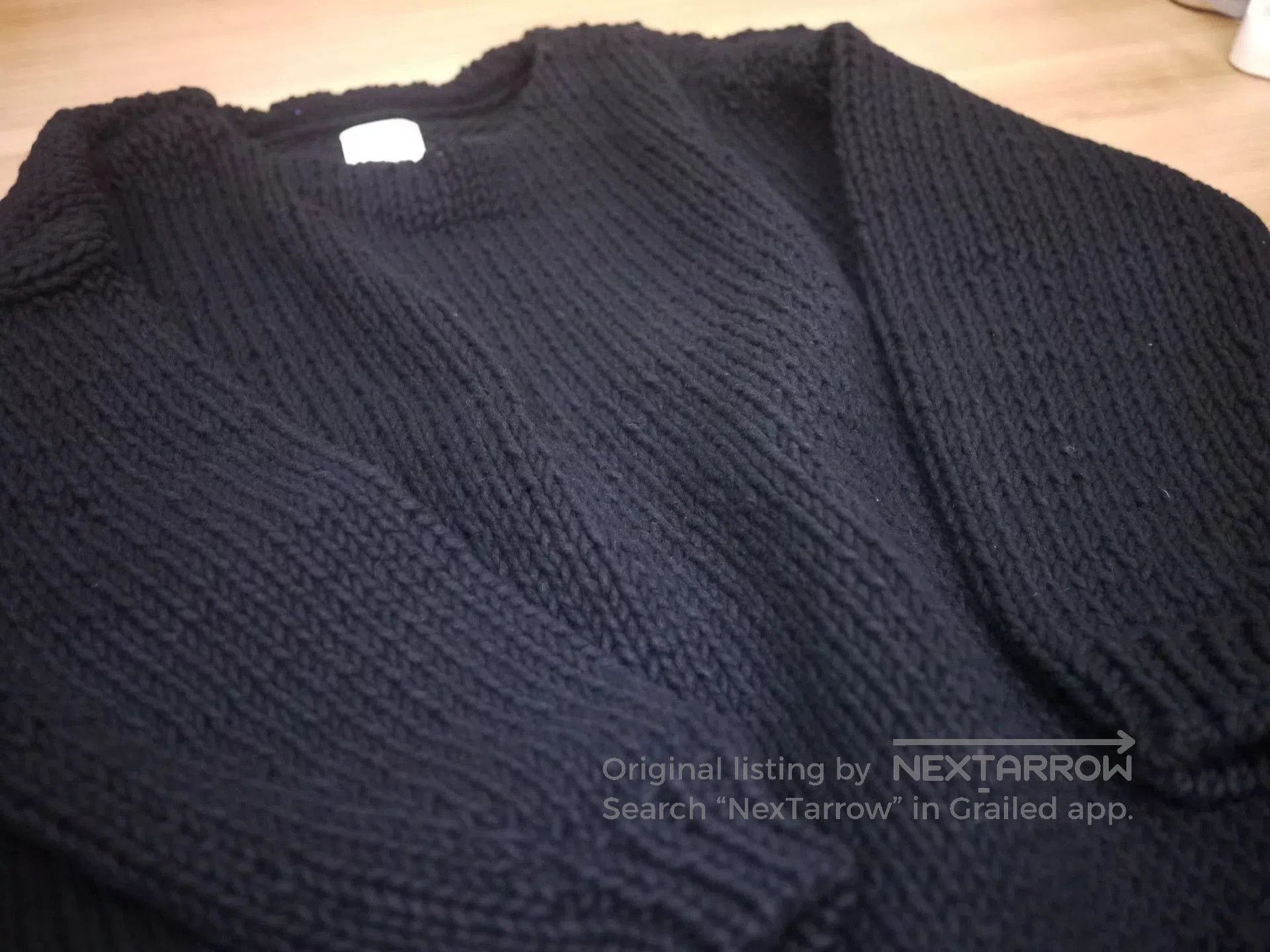 Visvim hand-knit black boatneck sweater by visvim. Size US M / EU 48-50 / 2 - 5 Thumbnail
