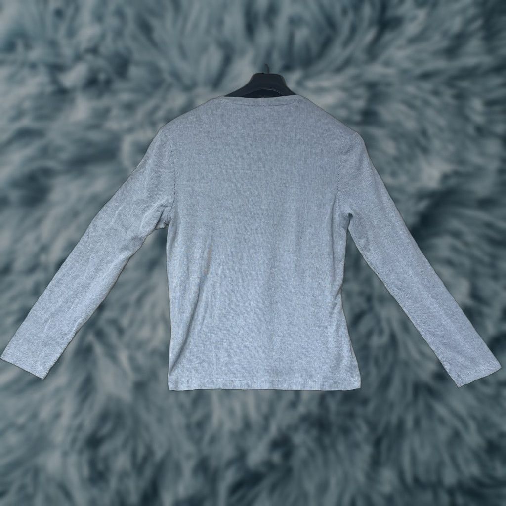 Alfani Alfani Mens Solid V-Neck Cotton Gray Long Sleeve Size Small Shirt Pullover Knit Casual Formal Womens Mens? Size US S / EU 44-46 / 1 - 1 Thumbnail