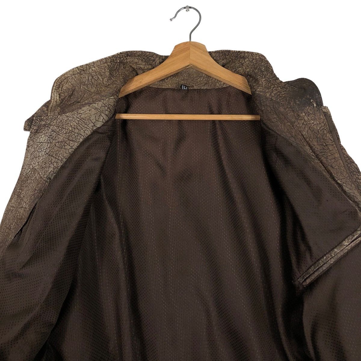 Genuine Leather 🔥Vtg Fly Bomber Leather Jacket Bondage Design Inspector Size US L / EU 52-54 / 3 - 12 Thumbnail