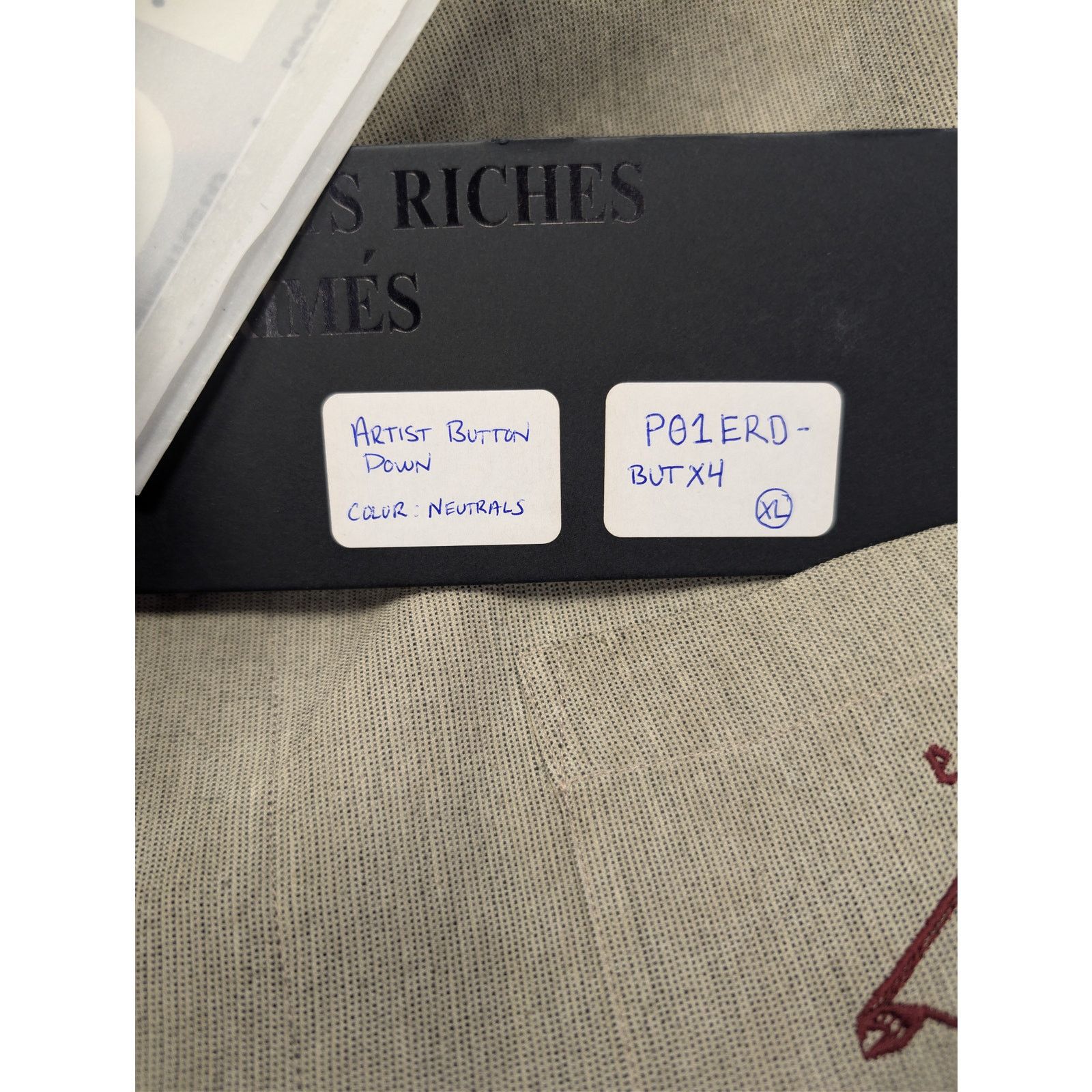 Enfants Riches Deprimes o1rshd1 Artist Button Down Shirt in Neutrals Size US XL / EU 56 / 4 - 19 Thumbnail