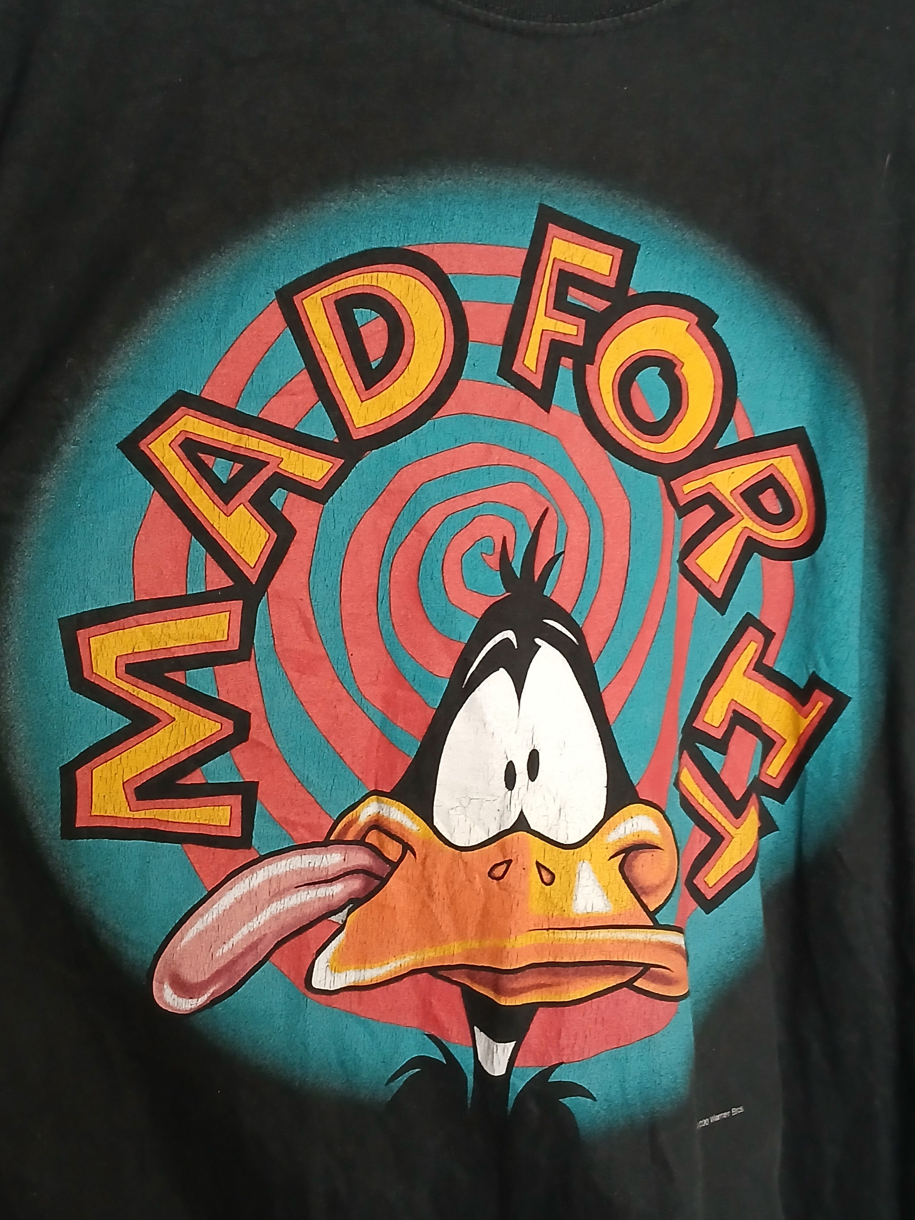 Cartoon Network × Vintage × Warner Bros Vintage 2000 Looney Tunes Daffy Duck T-Shirt Size US M / EU 48-50 / 2 - 3 Thumbnail