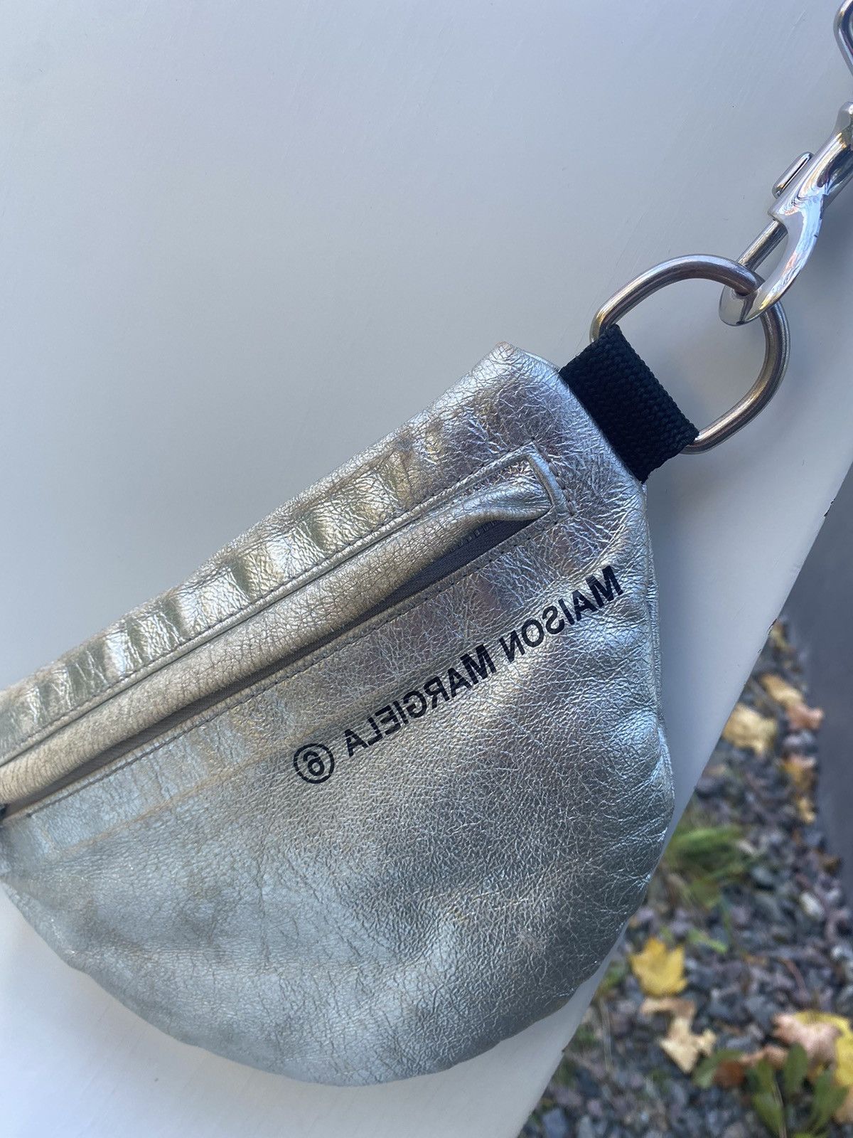 Maison Margiela MAISON MARGIELA TWO COMPARTMENT BUM BAG - SILVER Size ONE SIZE - 3 Thumbnail