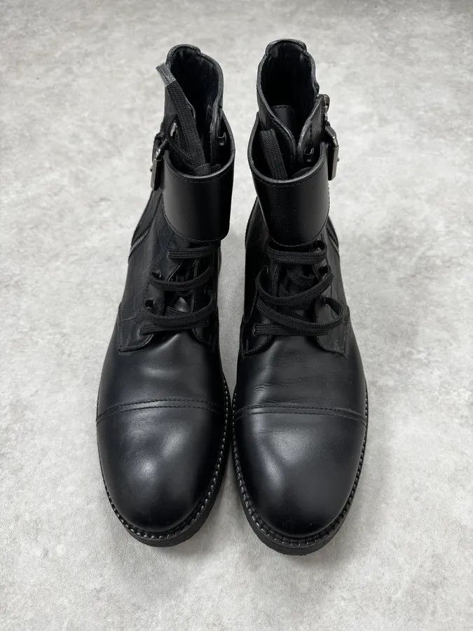 Louis Vuitton Louis Vuitton Black Leather Damier Clash Combat Boots Size US 10 / EU 43 - 3 Thumbnail