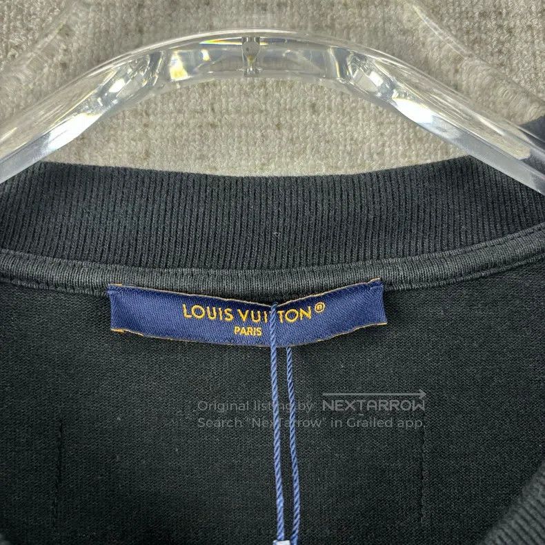 Louis Vuitton Louis Vuitton SS24 Letter Beaded Embroidered Crew Neck Sho Size US XL / EU 56 / 4 - 4 Thumbnail
