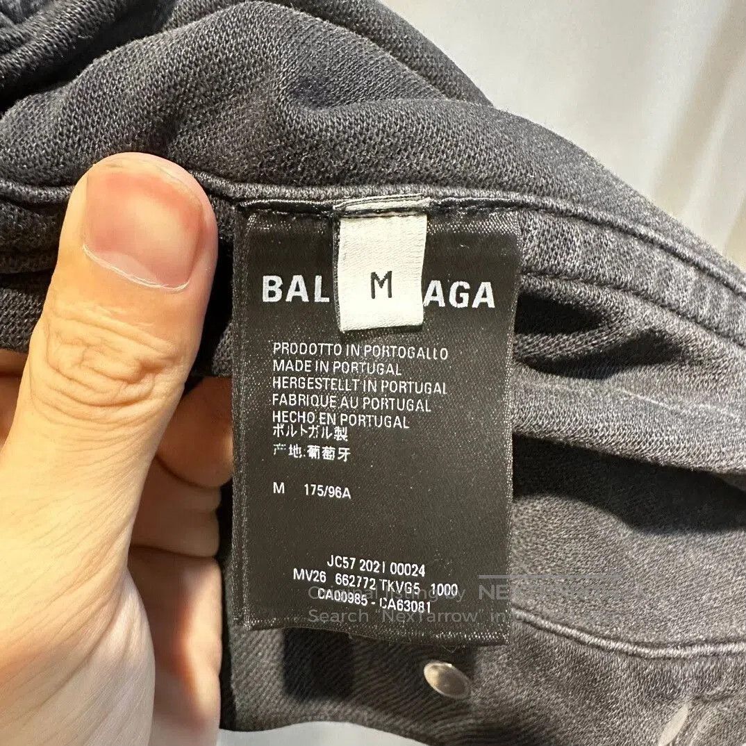 Balenciaga Balenciaga Washed Gradient Denim Jacket. Size US M / EU 48-50 / 2 - 3 Thumbnail