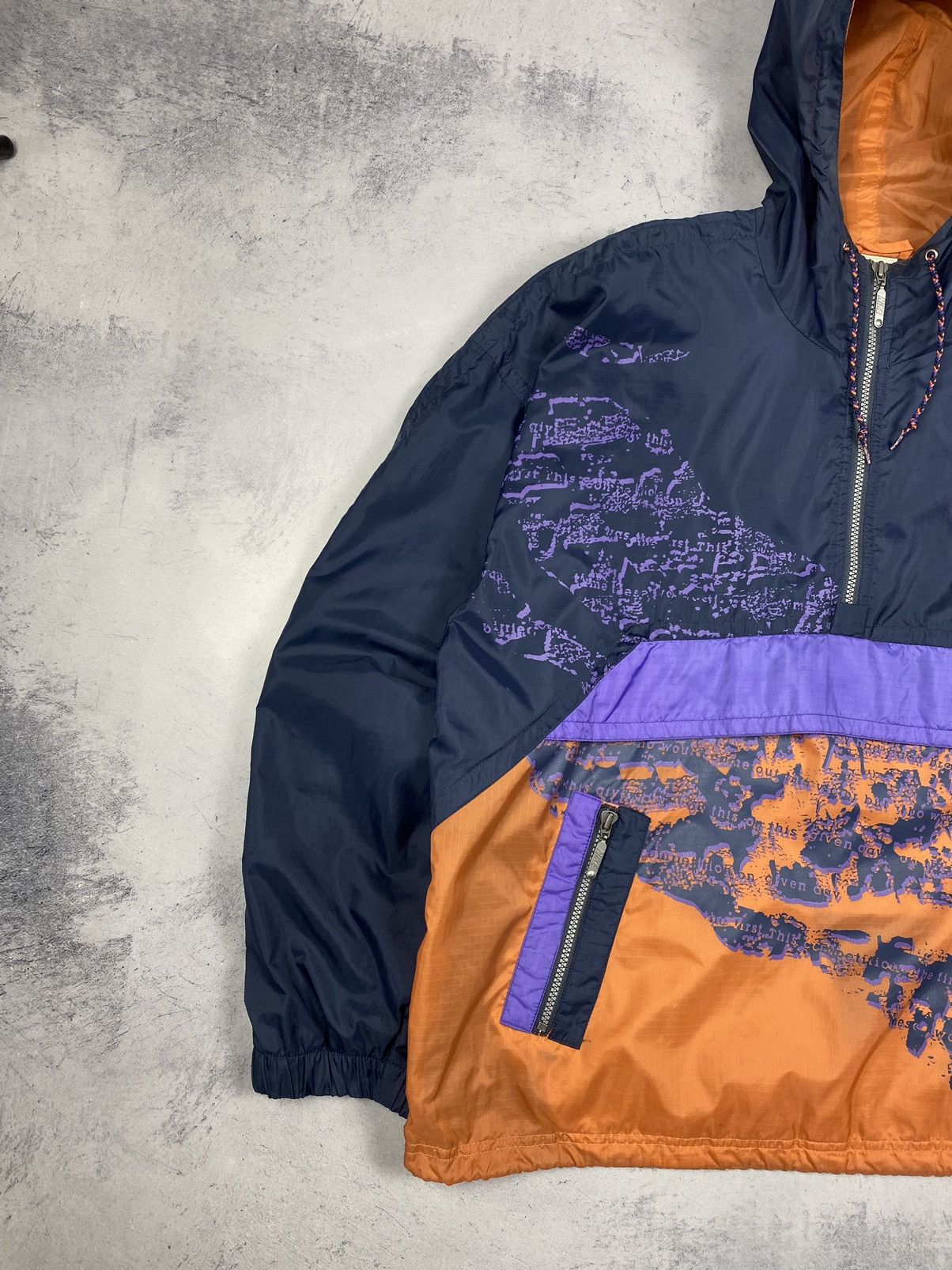 Nike Vintage 80s Nike Nylon Jacket 1/2 Zip Anorak Jacket Men’s Size US L / EU 52-54 / 3 - 3 Thumbnail