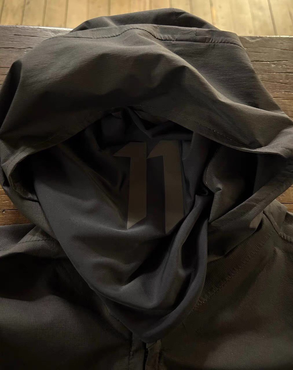 11 By Boris Bidjan Saberi 11byBBS SS17 Black J10 Block Print Jacket。Ｑ25 Size US XS / EU 42 / 0 - 2 Thumbnail
