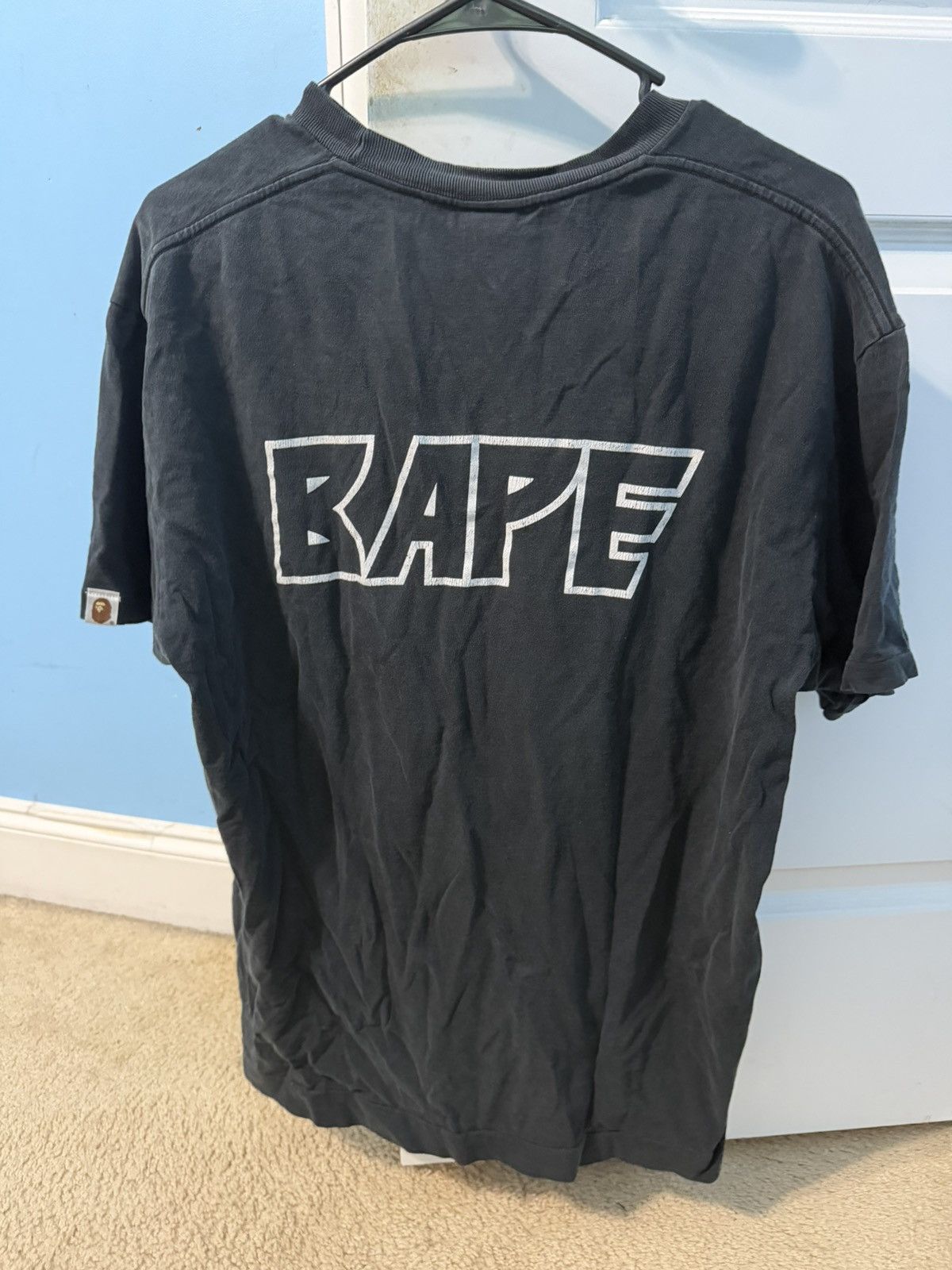 Bape Vintage BAPE Nigo Era Made in Japan Outline Logo Tee Size US L / EU 52-54 / 3 - 2 Thumbnail