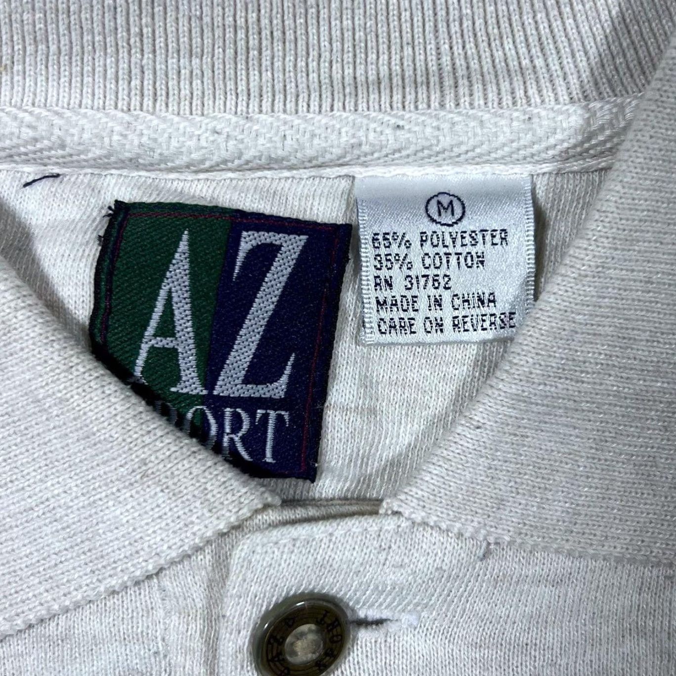 Vintage VINTAGE AZ Sport Sweatshirt Colour Block Collared Pullover 90s Medium Mens Size US M / EU 48-50 / 2 - 3 Thumbnail