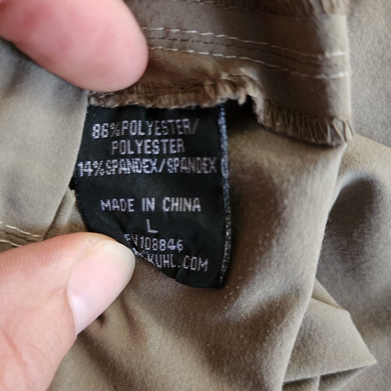 Kuhl Kuhl Men's L Olive Green Hiking Shirt Ruffled Collar Size US L / EU 52-54 / 3 - 7 Thumbnail