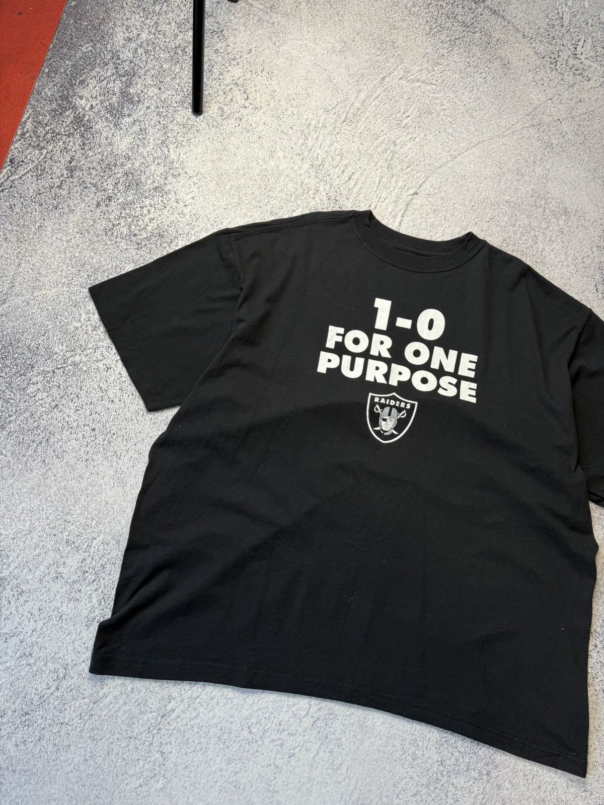 NFL Vintage Reebok Raiders T shirt 1:0 For One Purpose Size US XL / EU 56 / 4 - 2 Thumbnail
