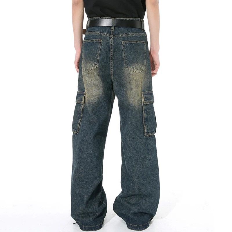Japanese Brand Vintage Multi-pocket Zipper Baggy Male Denim Size US 32 / EU 48 - 3 Thumbnail