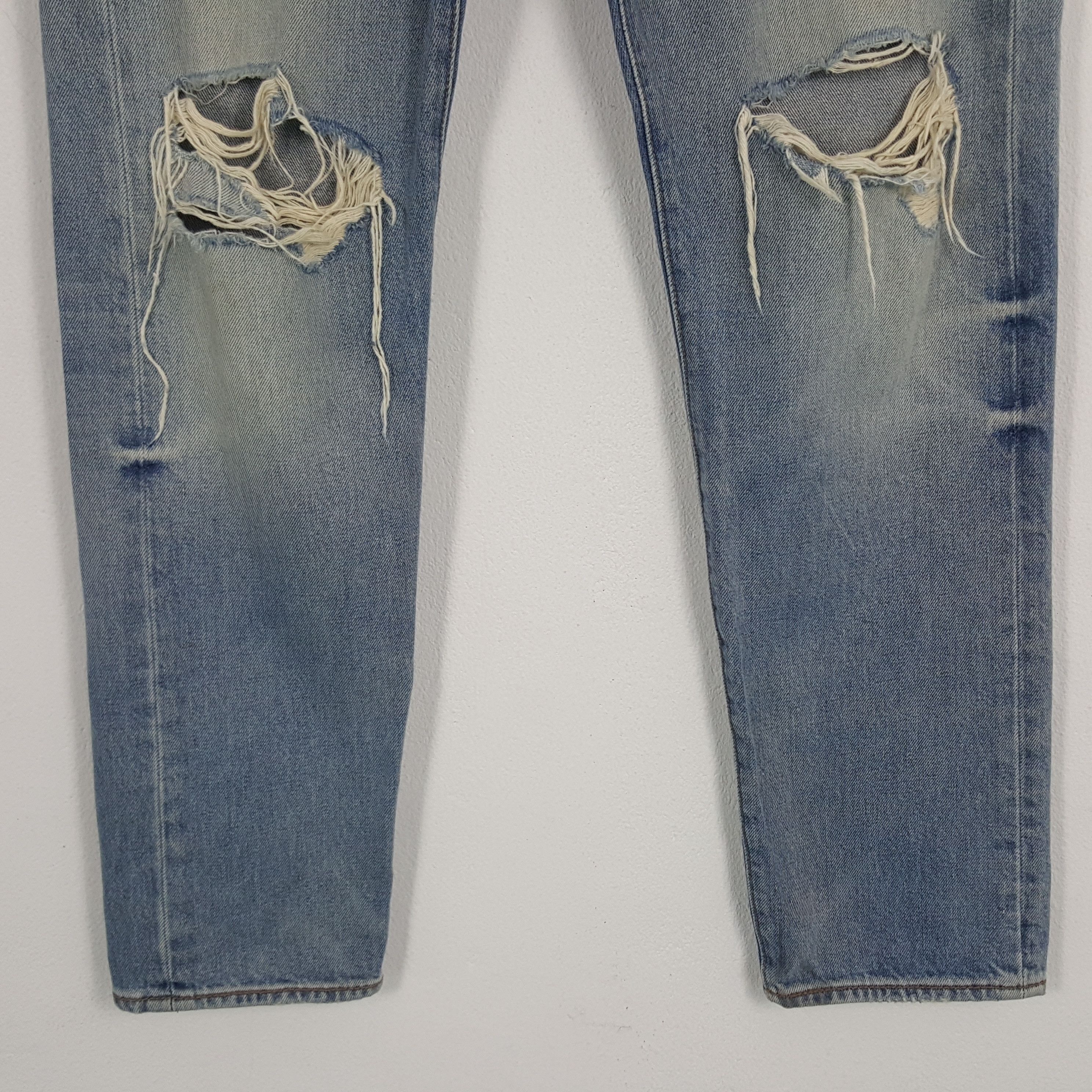 Levi's × Vintage Vintage Levi's 501 American Distressed Style Denim Jeans Size US 32 / EU 48 - 3 Thumbnail
