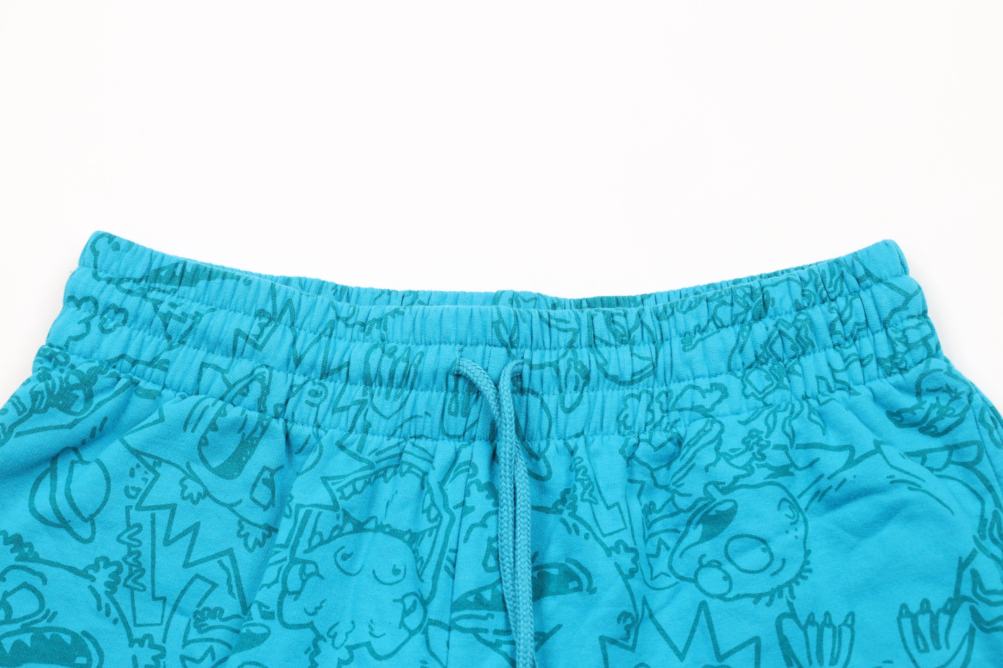 Vintage Vintage Nickelodeon Print Rugrats Sweatpants Shorts Blue Size US 36 / EU 52 - 2 Thumbnail