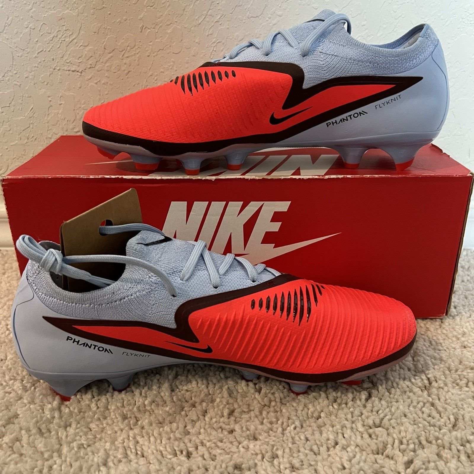 Nike Nike Phantom 6 Low Pro FG Blue Crimson Red Size 7.5 Cleats Size US 7.5 / EU 40-41 - 2 Thumbnail