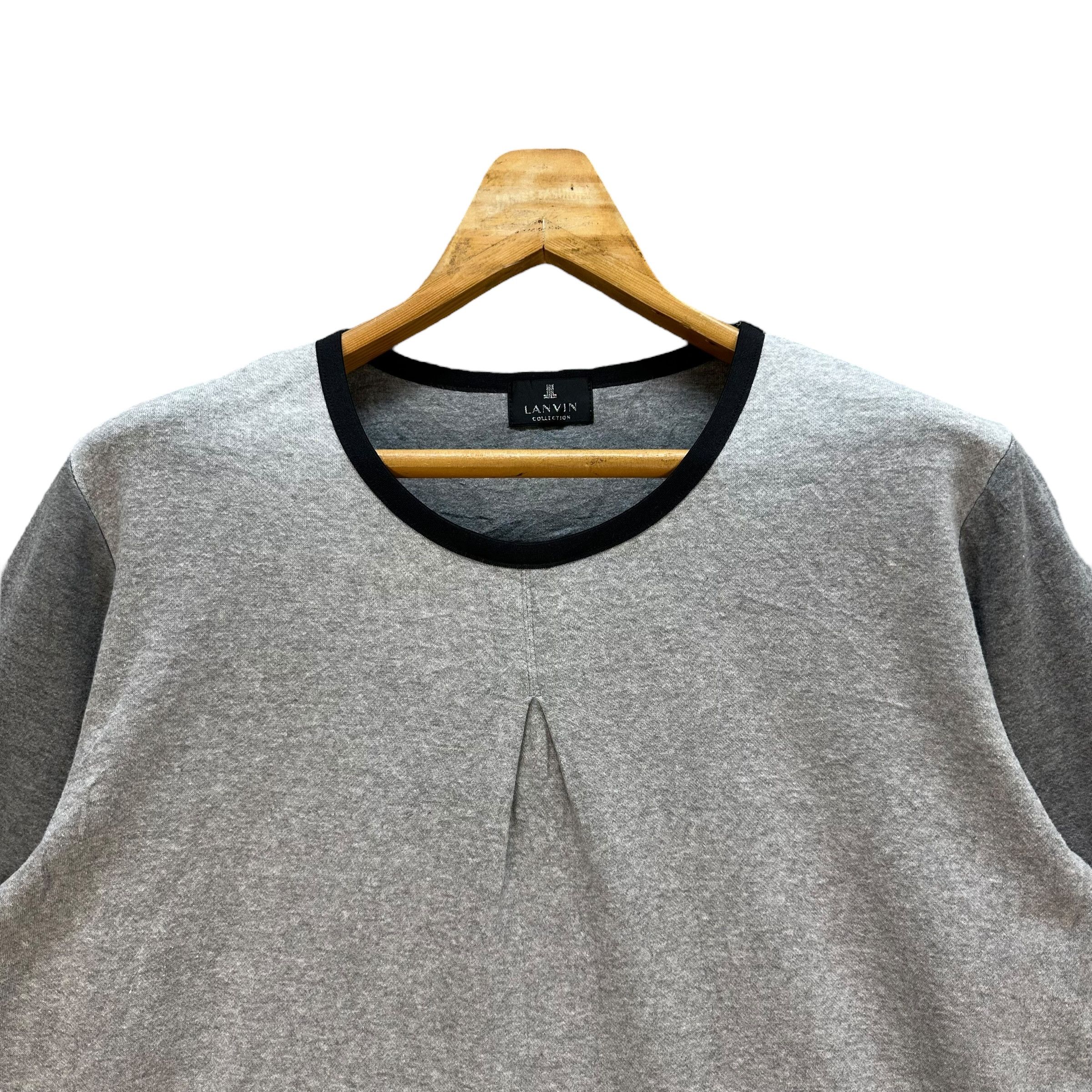 Lanvin LANVIN Collection Big Logo Long Sleeve Shirt #A5-0137 Size L / US 10 / IT 46 - 2 Thumbnail