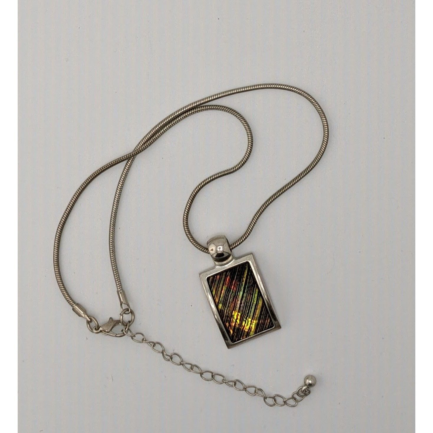 Kenneth Cole Vintage Kenneth Cole Prismatic Pendant Necklace On Silver To Size ONE SIZE - 6 Thumbnail