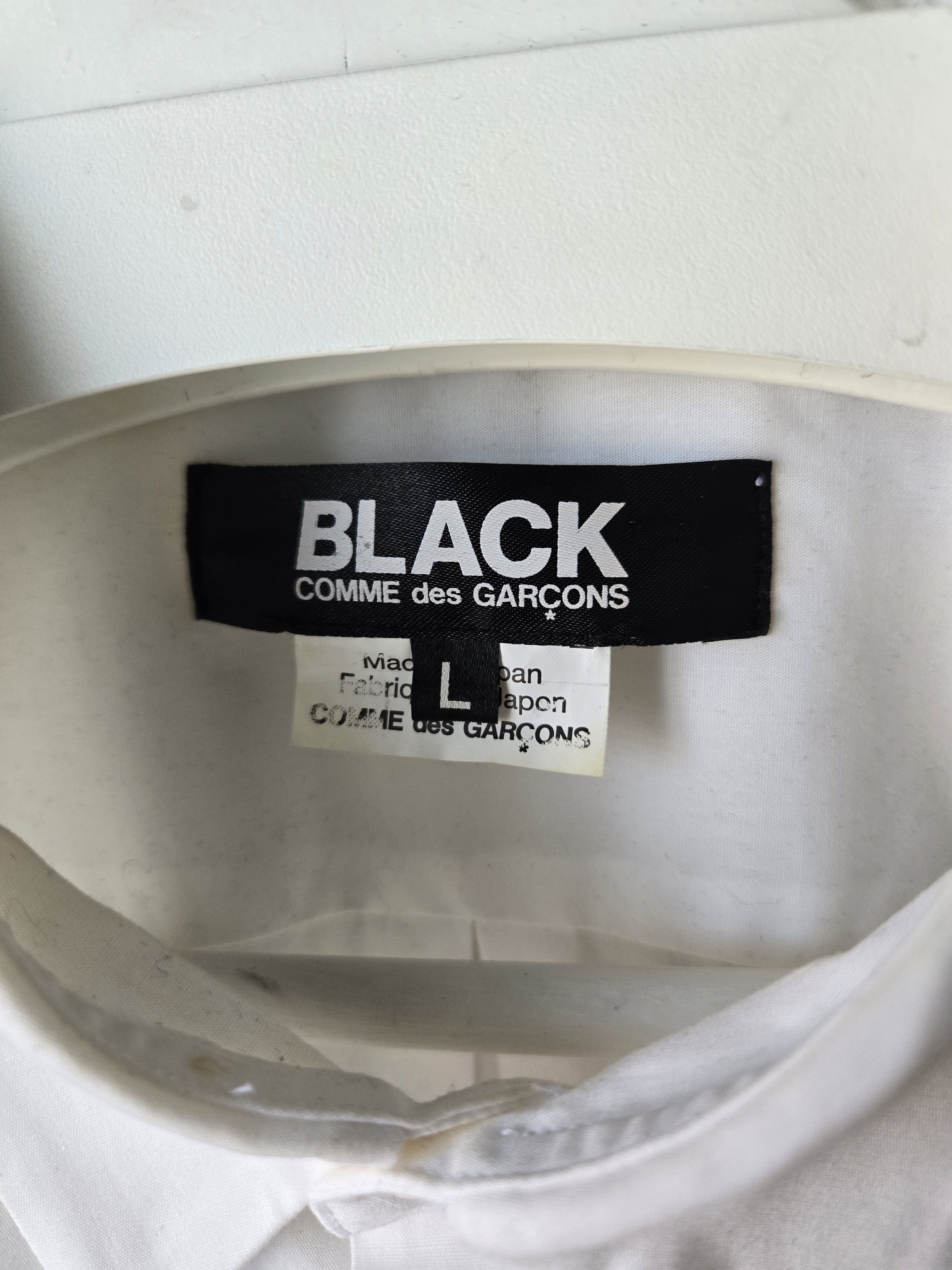 Comme des Garcons Black White Gold Applique Shirt Comme Size US L / EU 52-54 / 3 - 5 Thumbnail