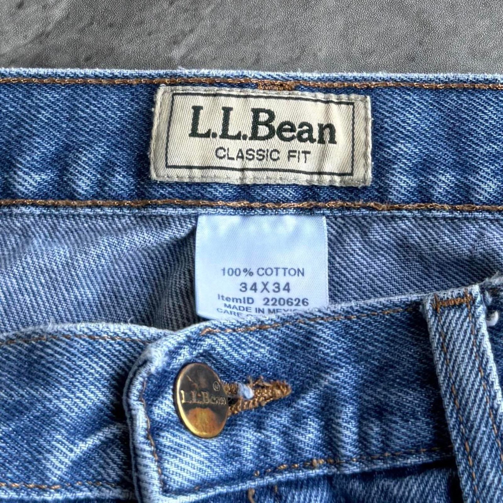 L.L. Bean × Vintage Vintage Y2K L.L. Bean Essential Classic Fit Denim Jeans Size US 32 / EU 48 - 4 Thumbnail