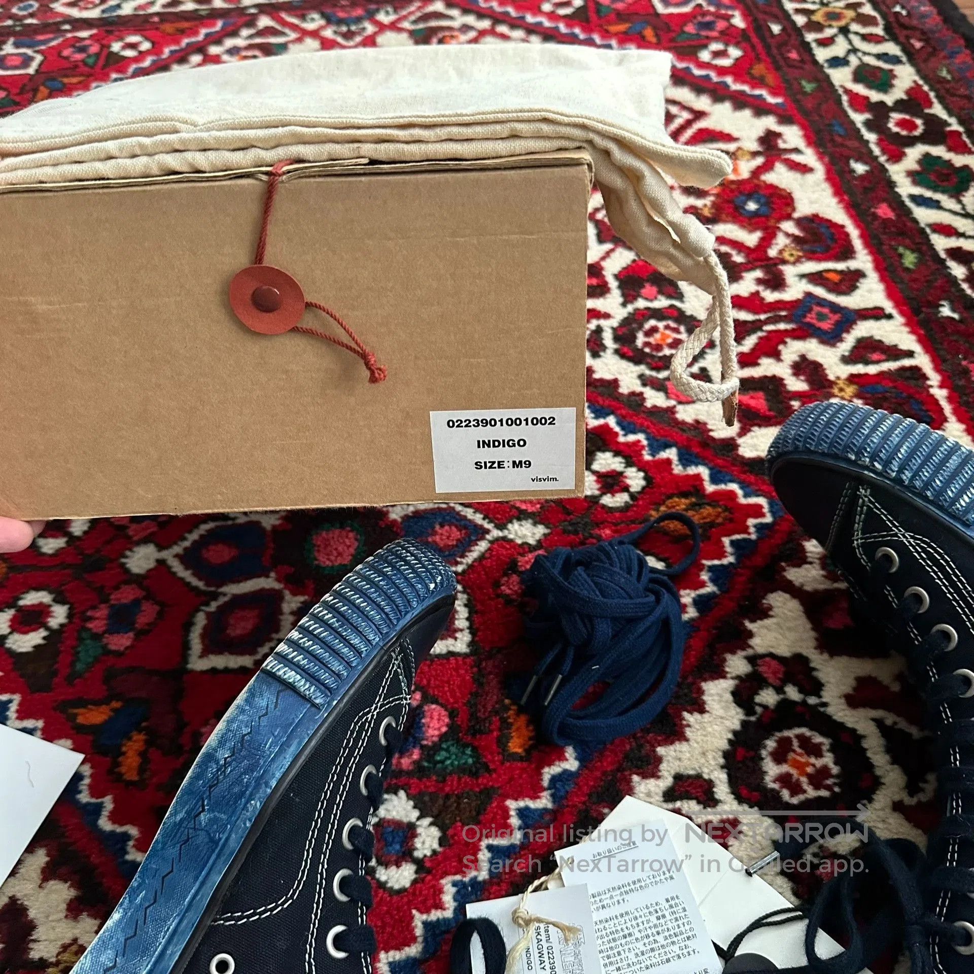 Visvim visvim skagway hi canvas shoes in blue. Size US 9.5 / EU 42-43 - 9 Thumbnail
