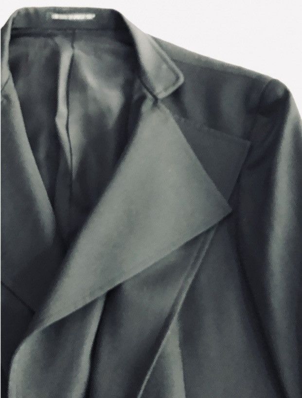 Yohji Yamamoto Yohji Yamamoto 🇯🇵 Pour Homme Nero Wool Dual Drape Coat 2 NWT Size US M / EU 48-50 / 2 - 8 Thumbnail