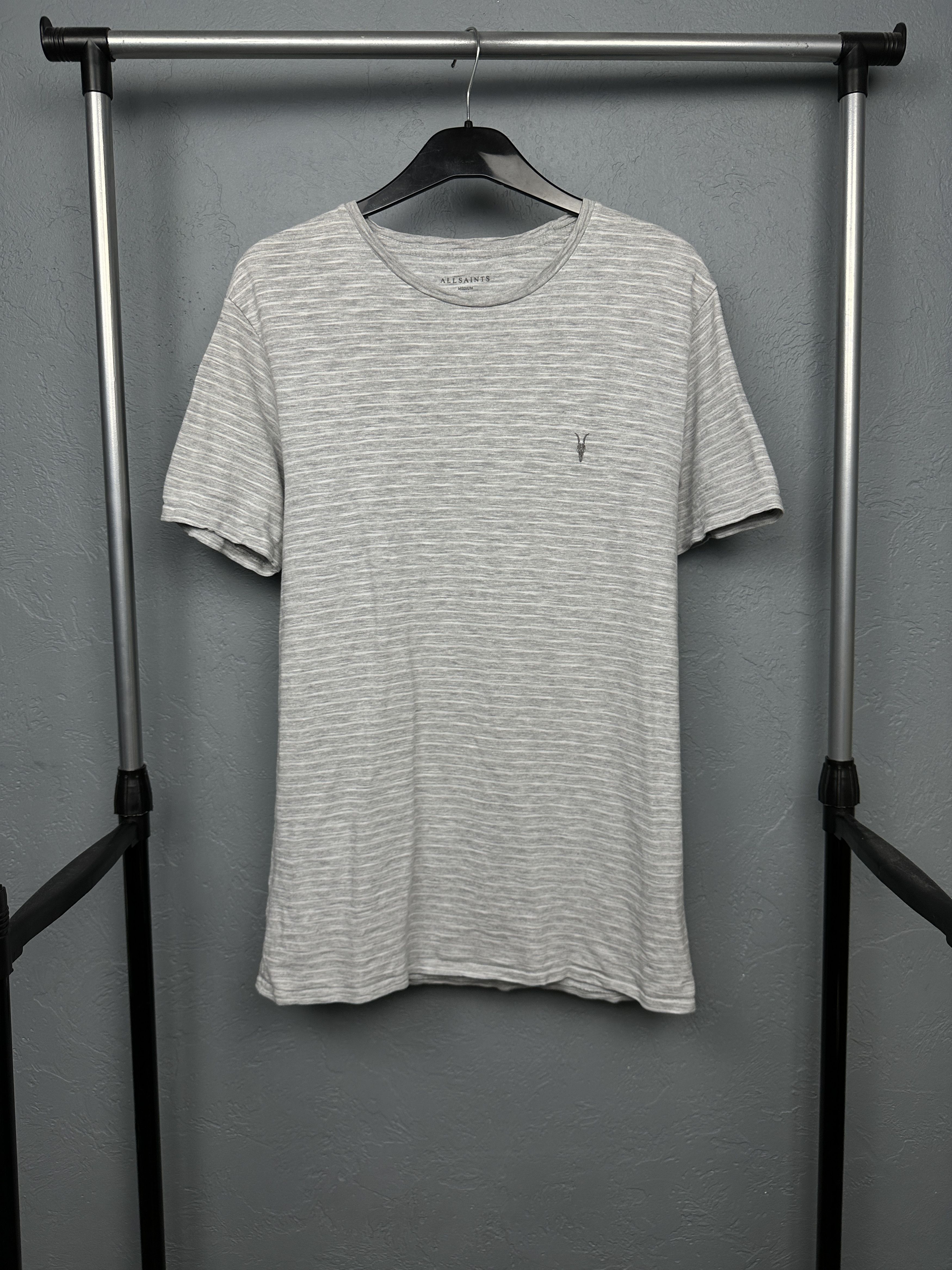 Allsaints Allsaints Mana Mens Crew Neck Striped T-Shirt Size US M / EU 48-50 / 2 - 1 Thumbnail