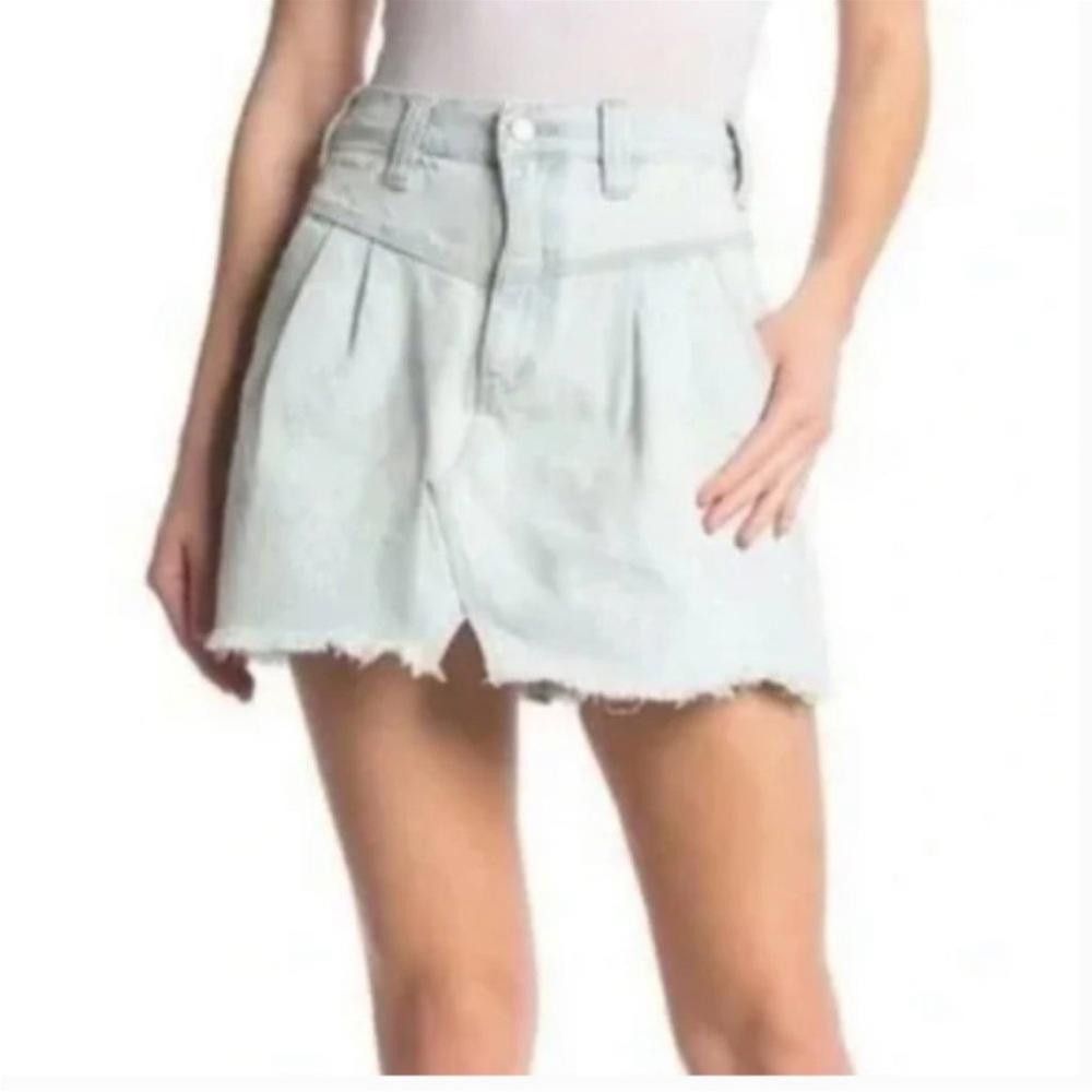 Free People Free People l Sidecar Denim Silver Lake Mini Skirt 27 Size 27" / US 4 / IT 40 - 1 Thumbnail