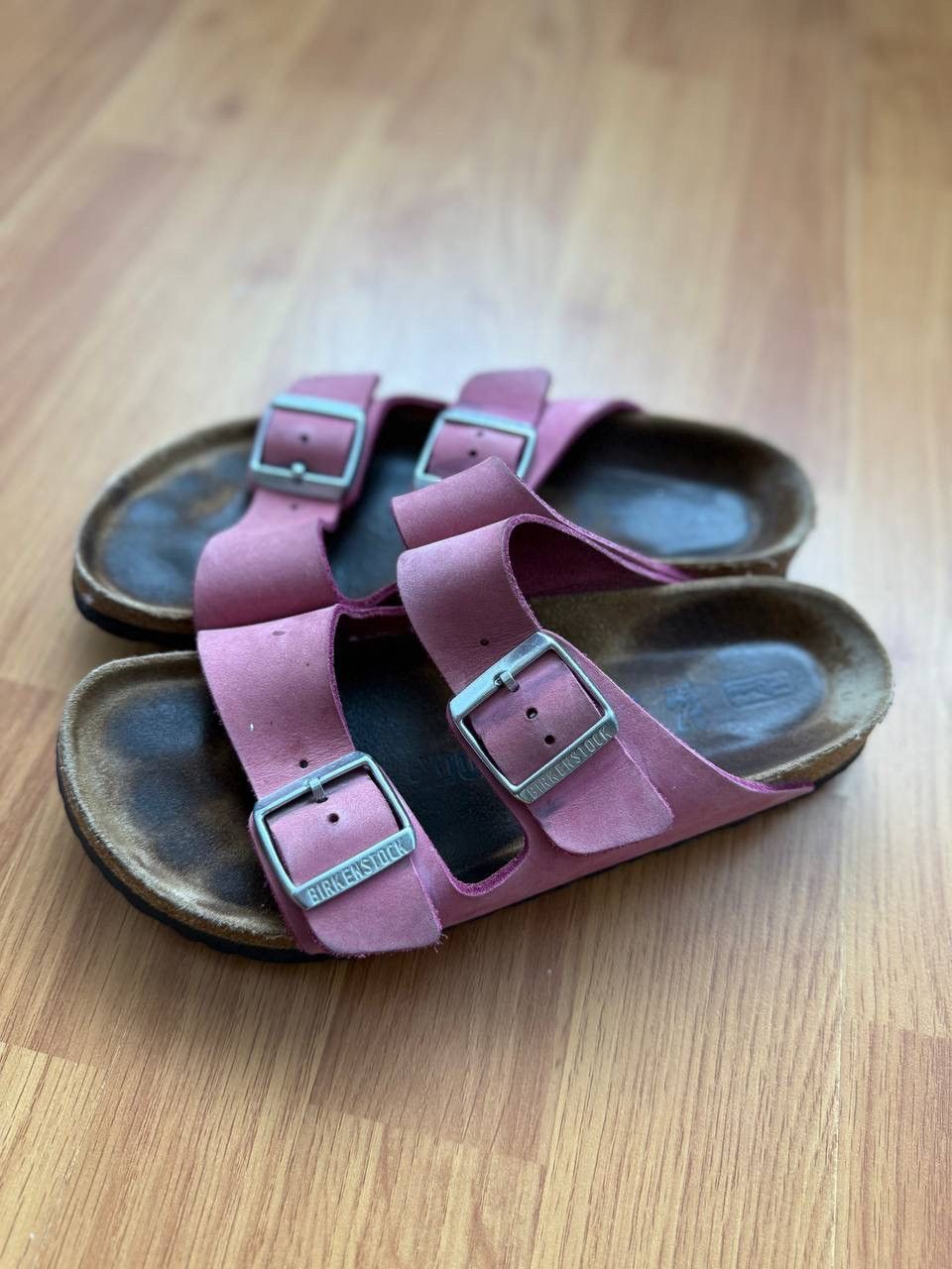 Birkenstock Birkenstock Arizona Pink Sandals Size US 7 / IT 37 - 3 Thumbnail