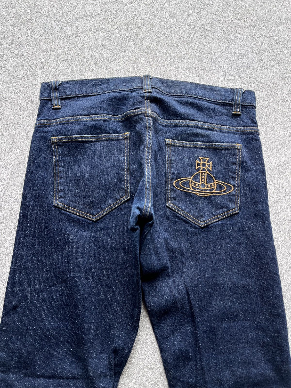 Vivienne Westwood 2000s VIVIENNE WESTWOOD Man Embroidered Denim Pants Size US 34 / EU 50 - 2 Thumbnail