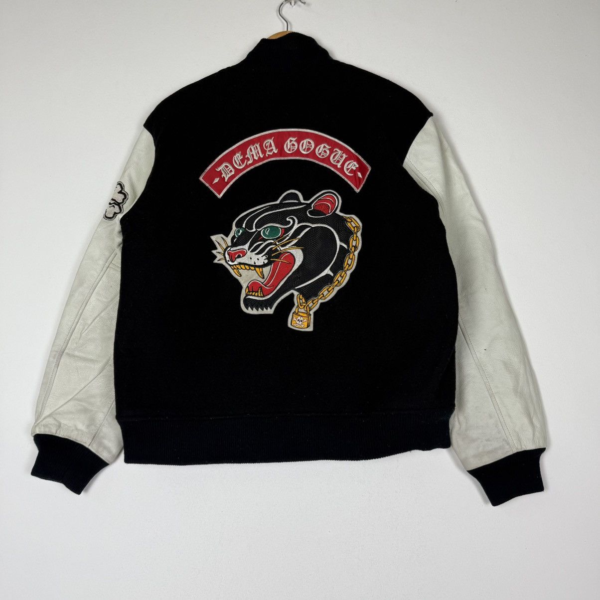 DEMAGOGUC Embroidery Black Panther Varsity
