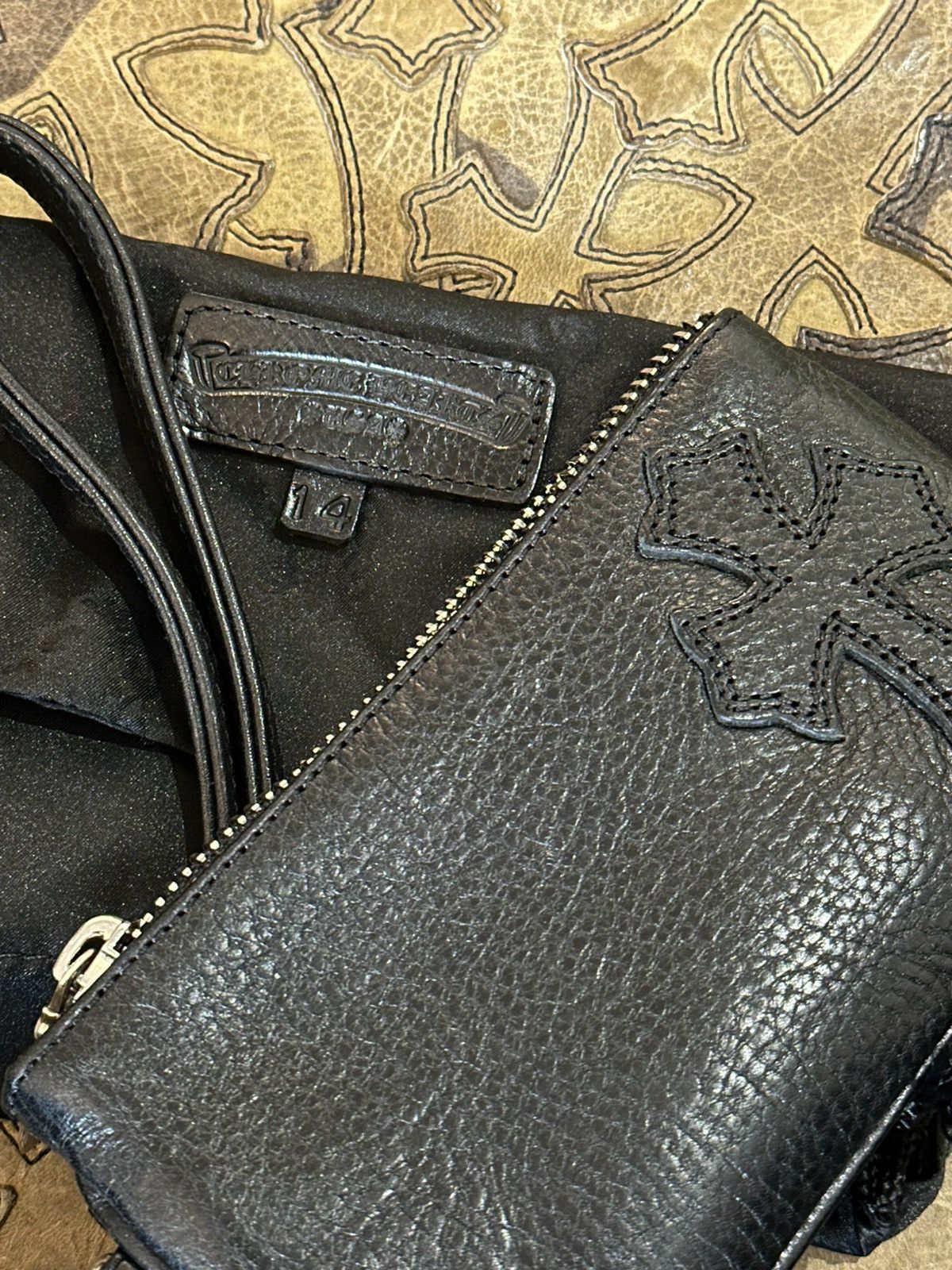 Chrome Hearts CHROME HEARTS SINGLE PATCH LEATHER WALLET Size ONE SIZE - 6 Thumbnail