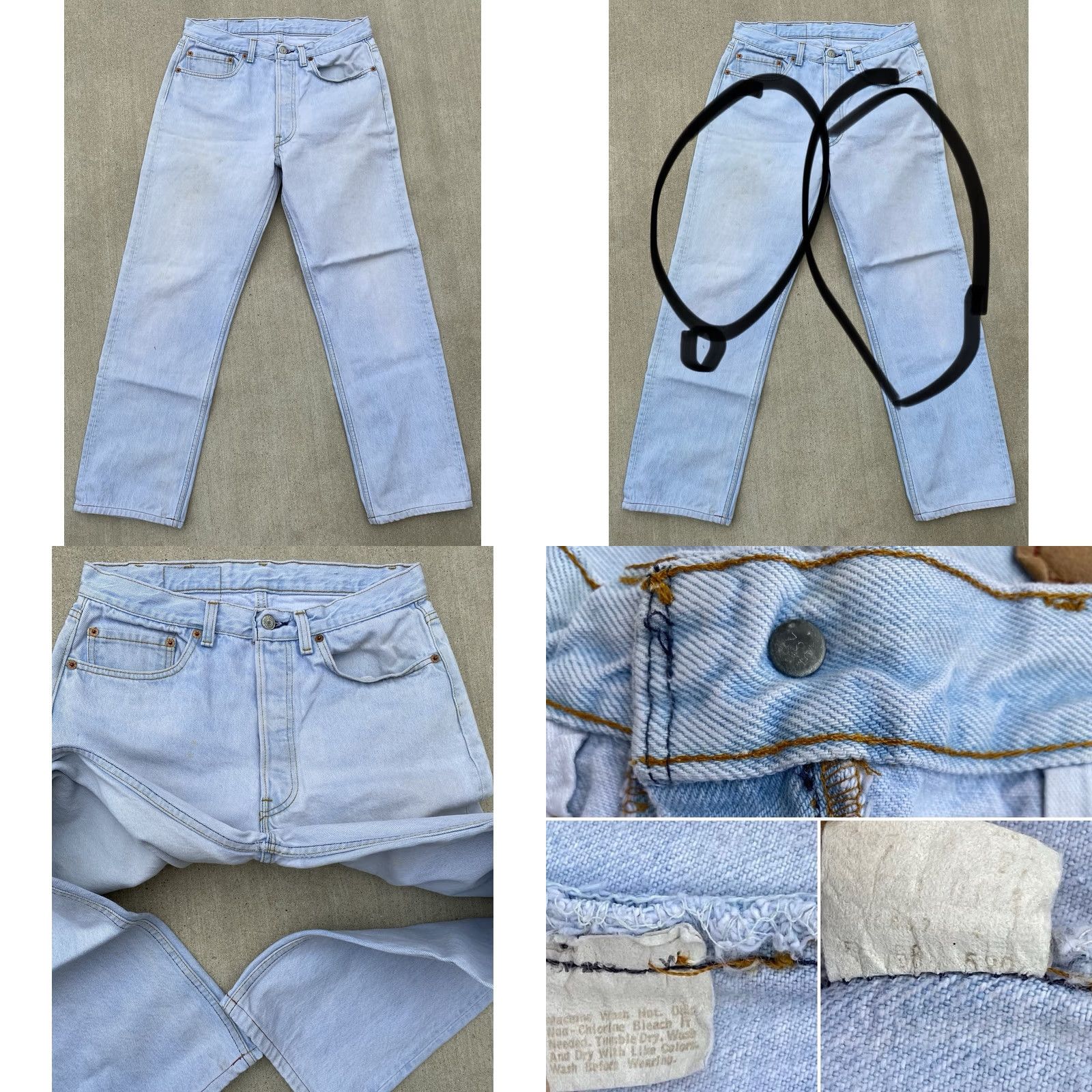 Levi's VINTAGE Levi's 501 Jeans Distressed Levis 501 Denim Jeans Regular Men 31 Blue Waist 31 Inseam 30.25 Inseam 30.25 Vintage See Pics Mens Size US 31 - 9 Thumbnail