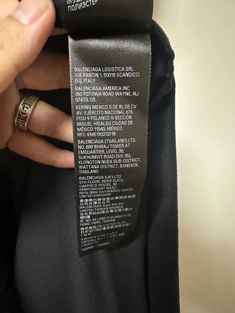 Balenciaga Balenciaga Black Post-it Short Sleeve Size US M / EU 48-50 / 2 - 6 Thumbnail