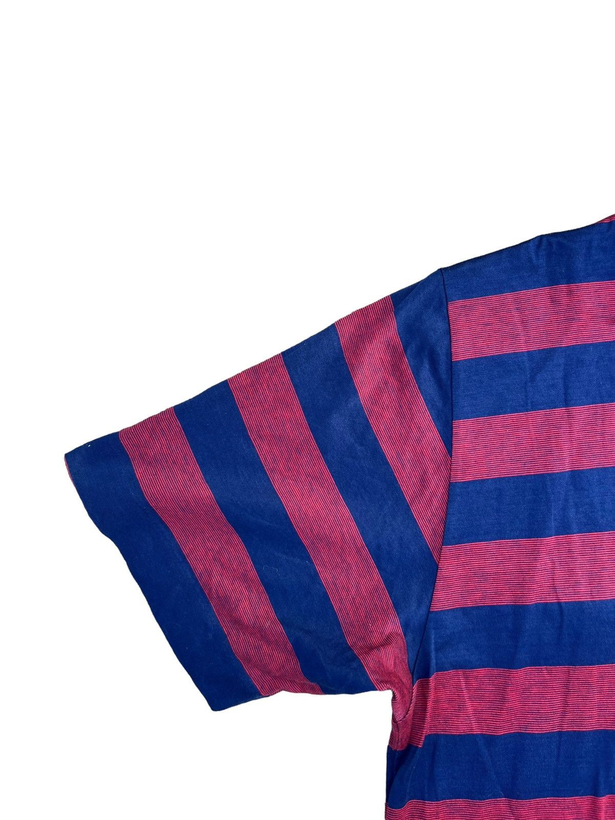 Celine Vintage Celine Paris Made in Italy Border Striped Polo Shirt Size US S / EU 44-46 / 1 - 11 Thumbnail