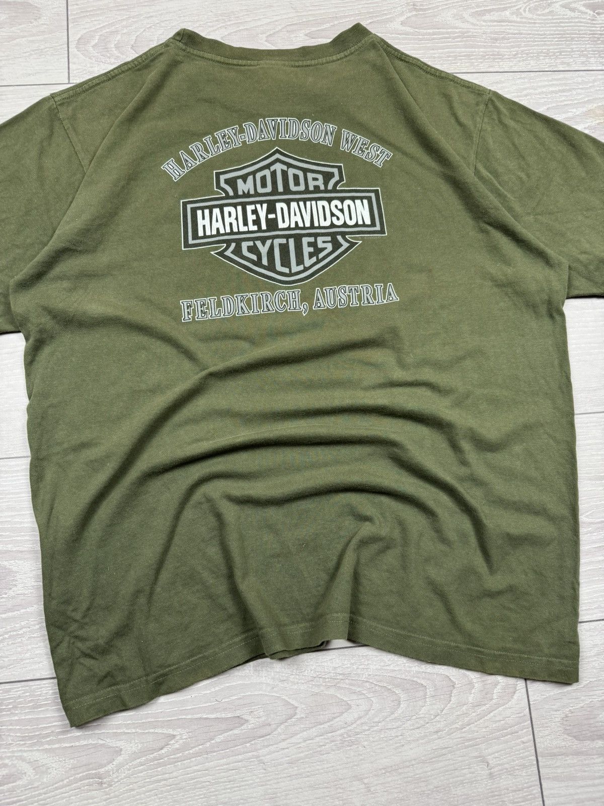 Harley Davidson Vintage 00s Harley Davidson Tribal Logo Australia XL sz Size US XL / EU 56 / 4 - 6 Thumbnail