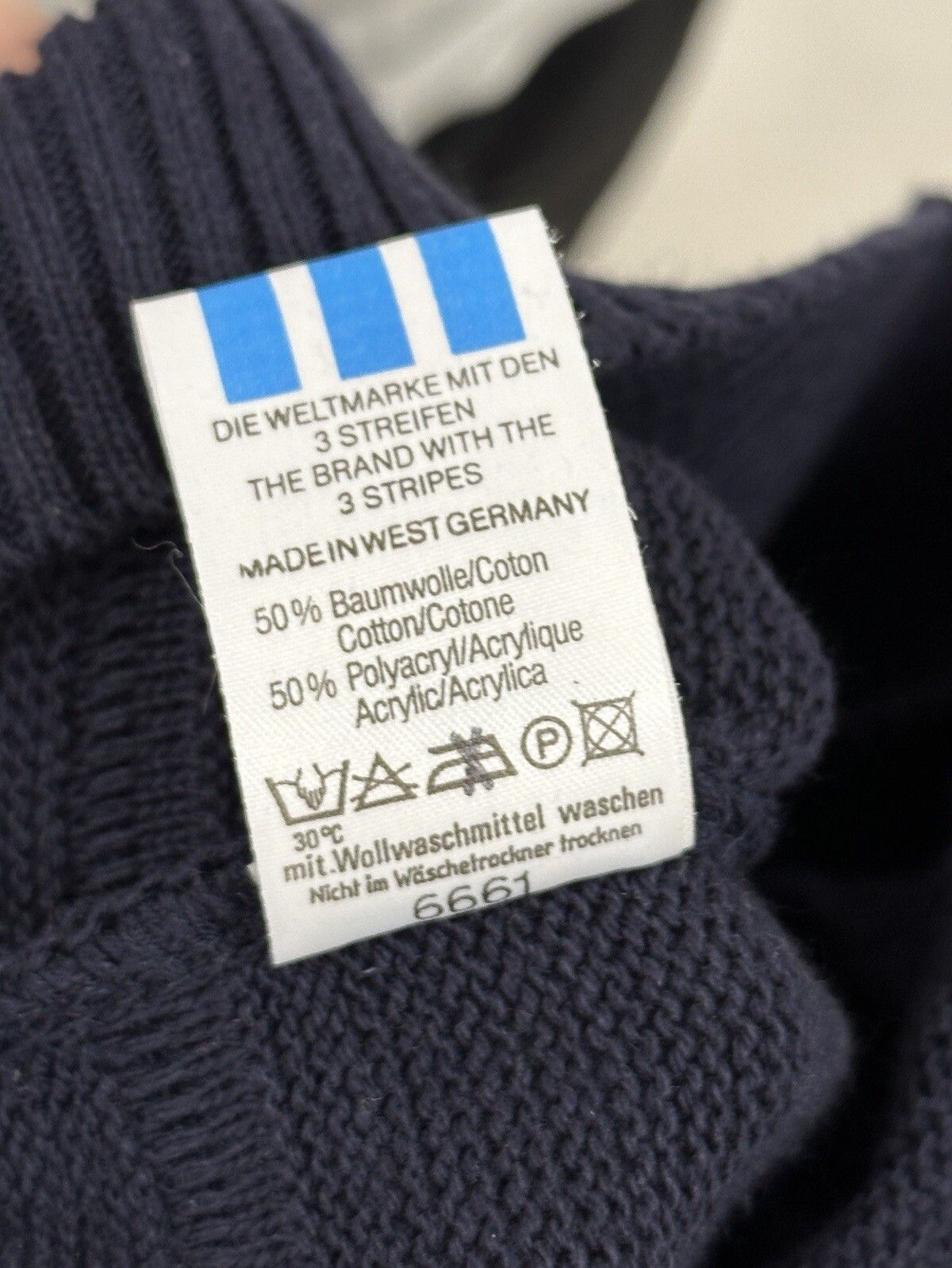 Adidas VINTAGE 1980s ADIDAS TENNIS KNIT VEST MENS made West Germany Size US L / EU 52-54 / 3 - 9 Thumbnail