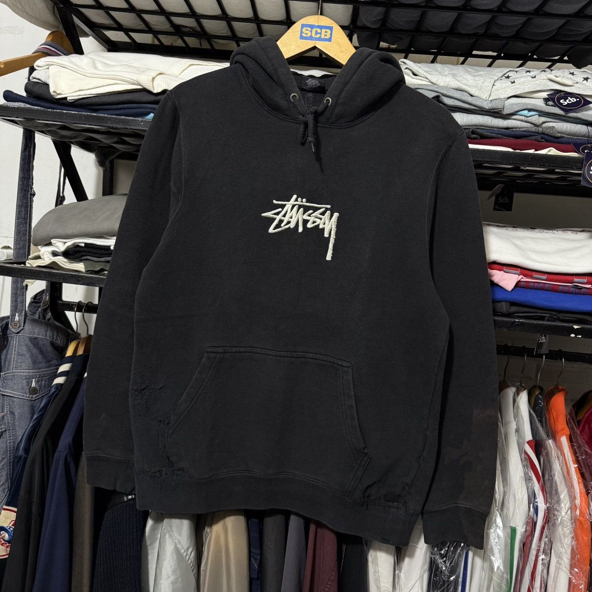 Stussy Stussy embroidered logo distressed hoodie Size US S / EU 44-46 / 1 - 6 Thumbnail
