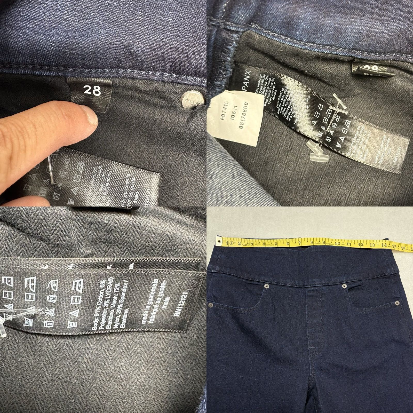 Spanx Spanx Signature Waist Slim Boot Dark Wash High Rise Jeans Size 28 Back Zip Denim Womens Bootcut 32in Inseam Size 28" / US 6 / IT 42 - 8 Thumbnail