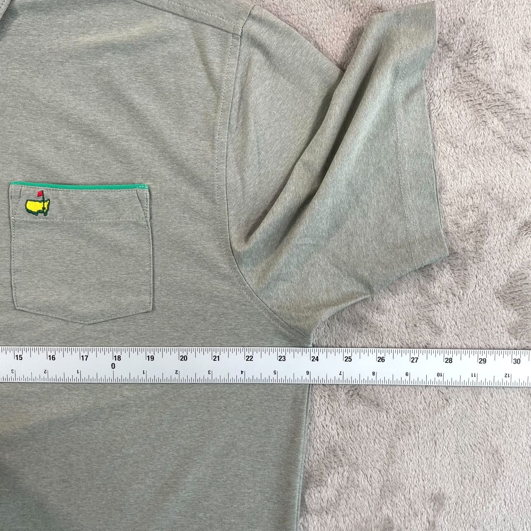 Vintage Masters Tech Augusta National Golf Club Polo Shirt Men Large Grey Performance Polo Size US L / EU 52-54 / 3 - 6 Thumbnail