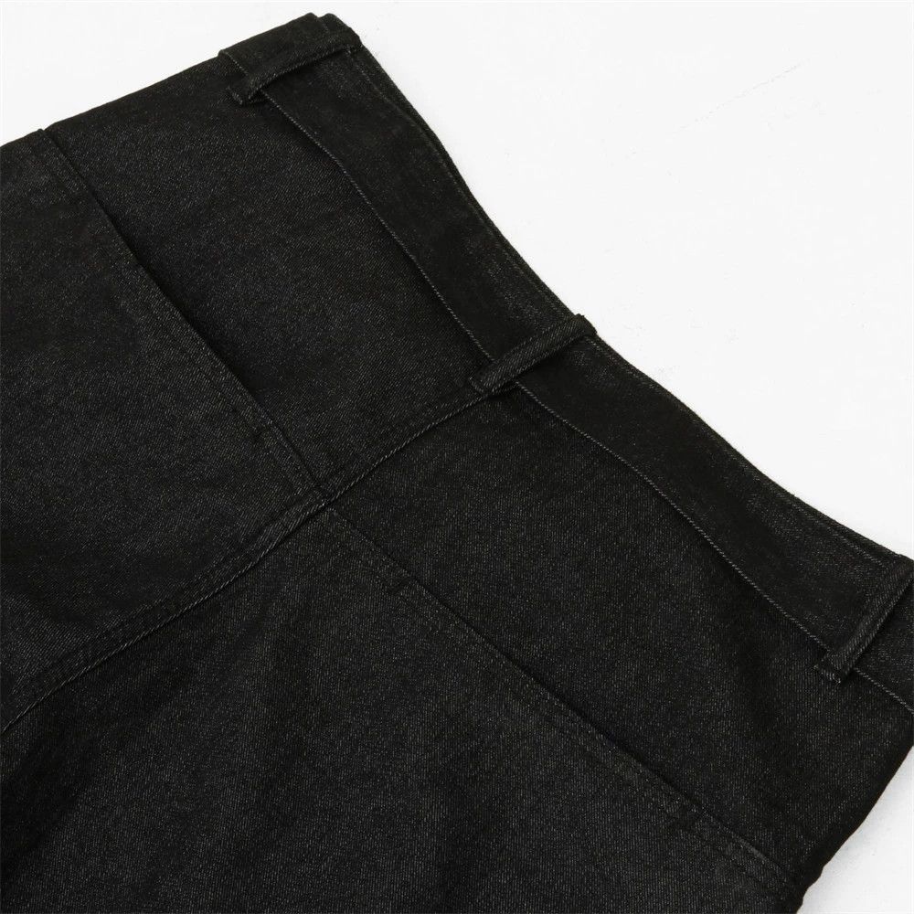 Vintage Men's belted loose wide-leg scimitar jeans Size US 32 / EU 48 - 5 Thumbnail