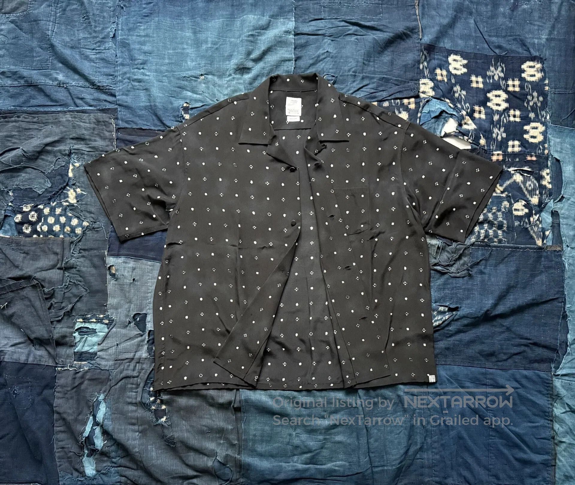 Visvim visvim crosby short-sleeve shirt in black. Size US L / EU 52-54 / 3 - 2 Thumbnail