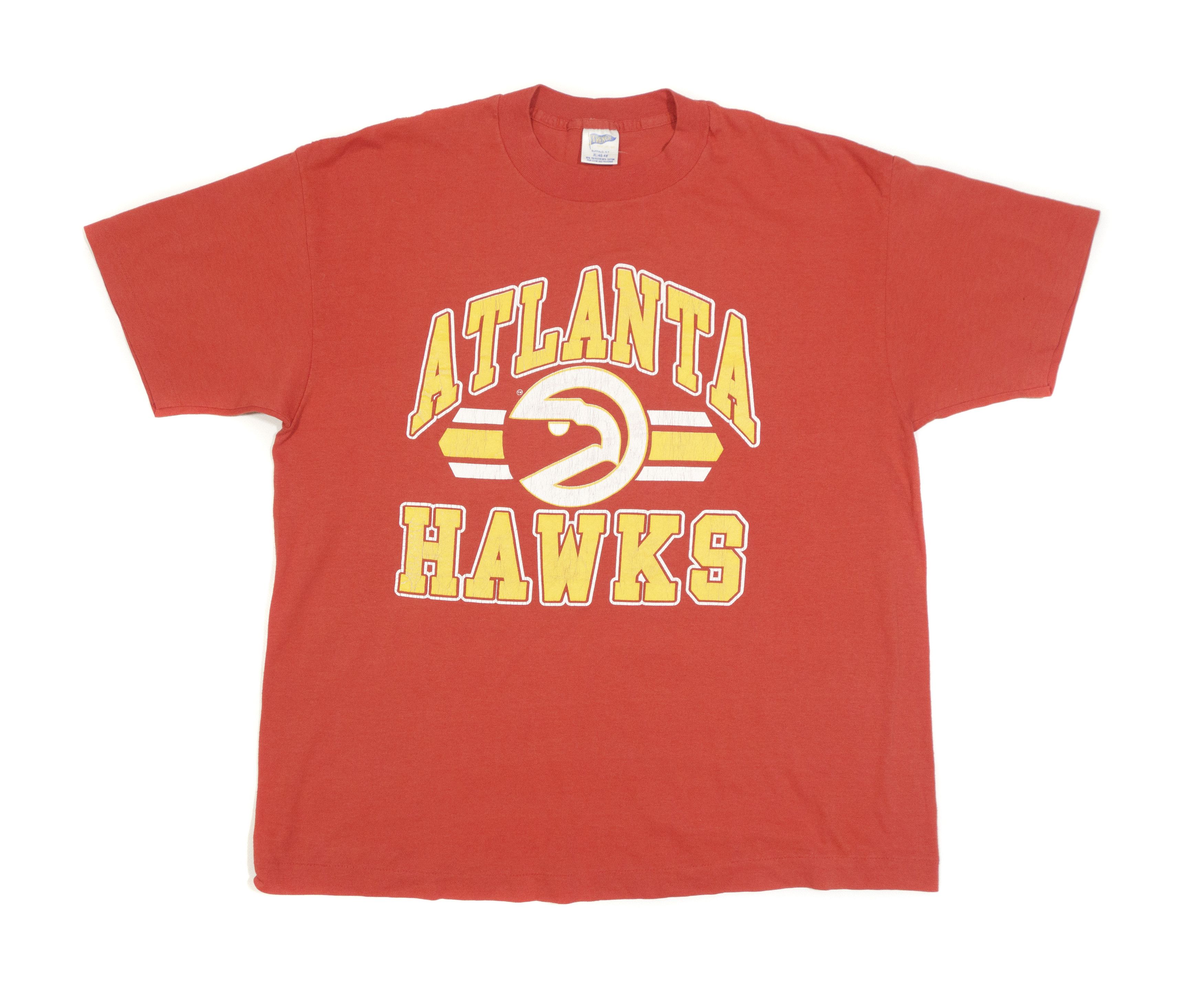 NBA 90S Atlanta Hawks Big Logo T-Shirt Size US XL / EU 56 / 4 - 1 Thumbnail