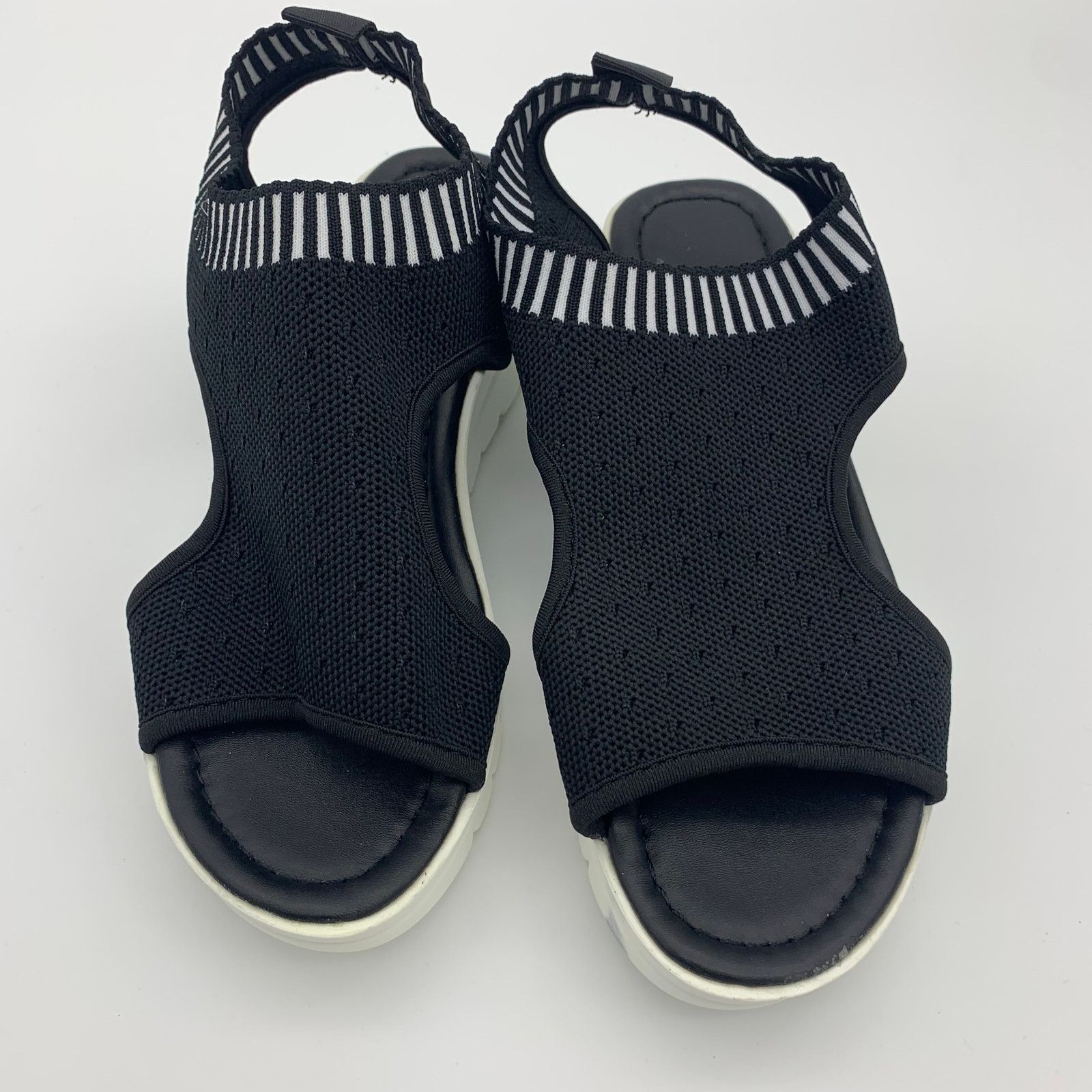 Other Black Sandals Women Size 8 Summer Shoes Peep Toe Size US 8 / IT 38 - 8 Thumbnail
