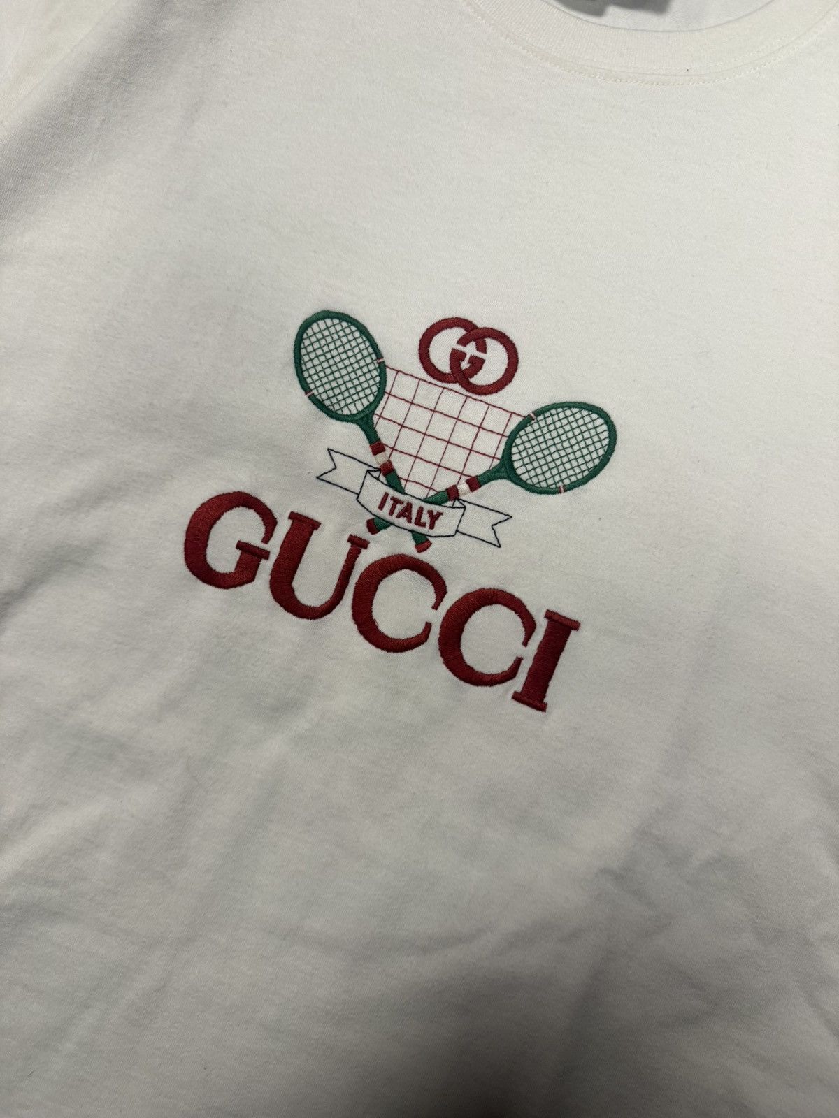 Gucci Gucci “tennis” tee shirt Size US L / EU 52-54 / 3 - 2 Thumbnail