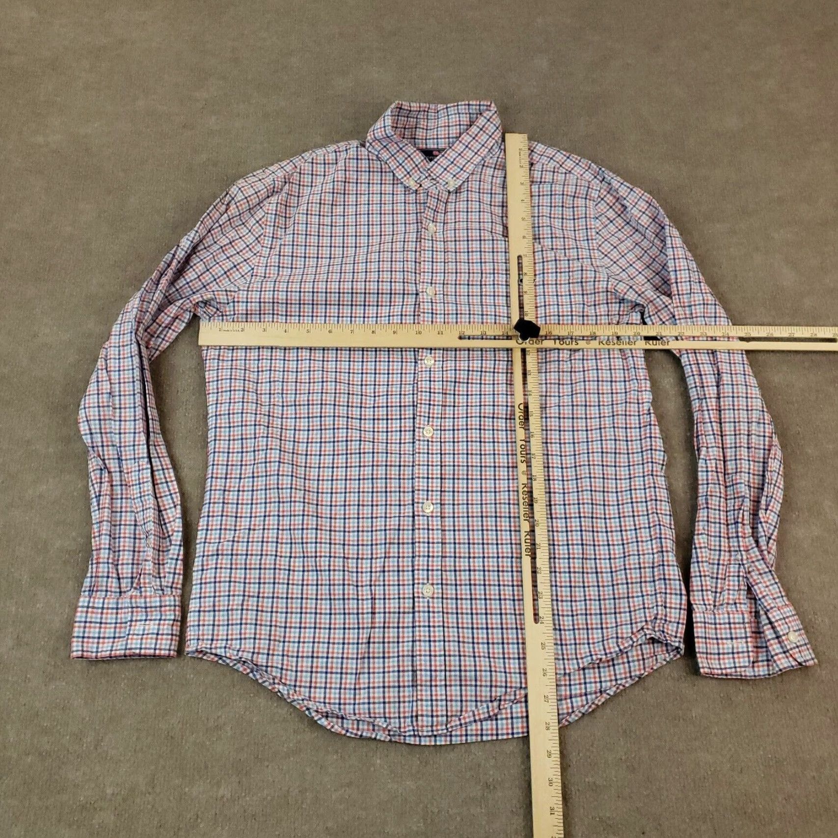 Vineyard Vines Vineyard Vines Mens Slim Fit Plaid Button Up Shirt Blue Medium Size US M / EU 48-50 / 2 - 2 Thumbnail