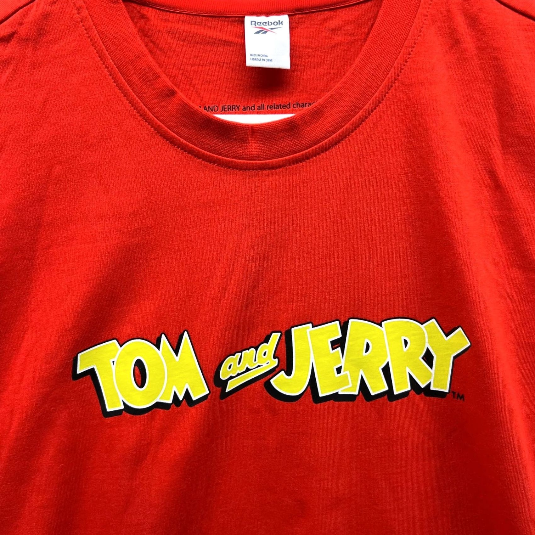 Reebok Reebok Shirt Men Large Red Short Sleeve Tom and Jerry The End Graphic Tee Cotton Size US L / EU 52-54 / 3 - 7 Thumbnail