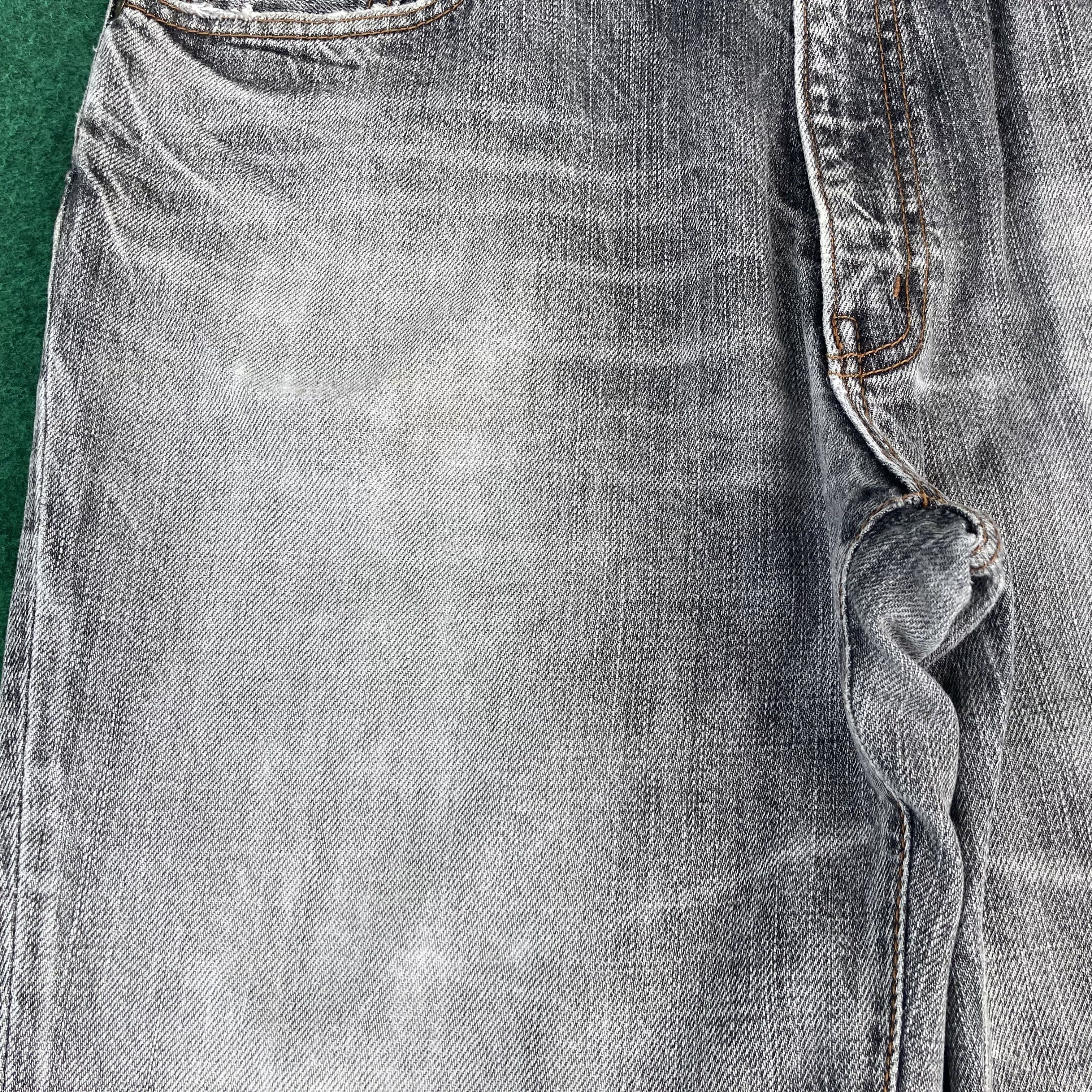 Big John Vtg Big John Black Denim Flare Faded Bootcut Jeans Size US 35 - 7 Thumbnail