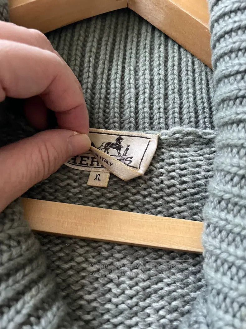 Hermes Hermes Gray Sweater Size XL / US 12-14 / IT 48-50 - 3 Thumbnail